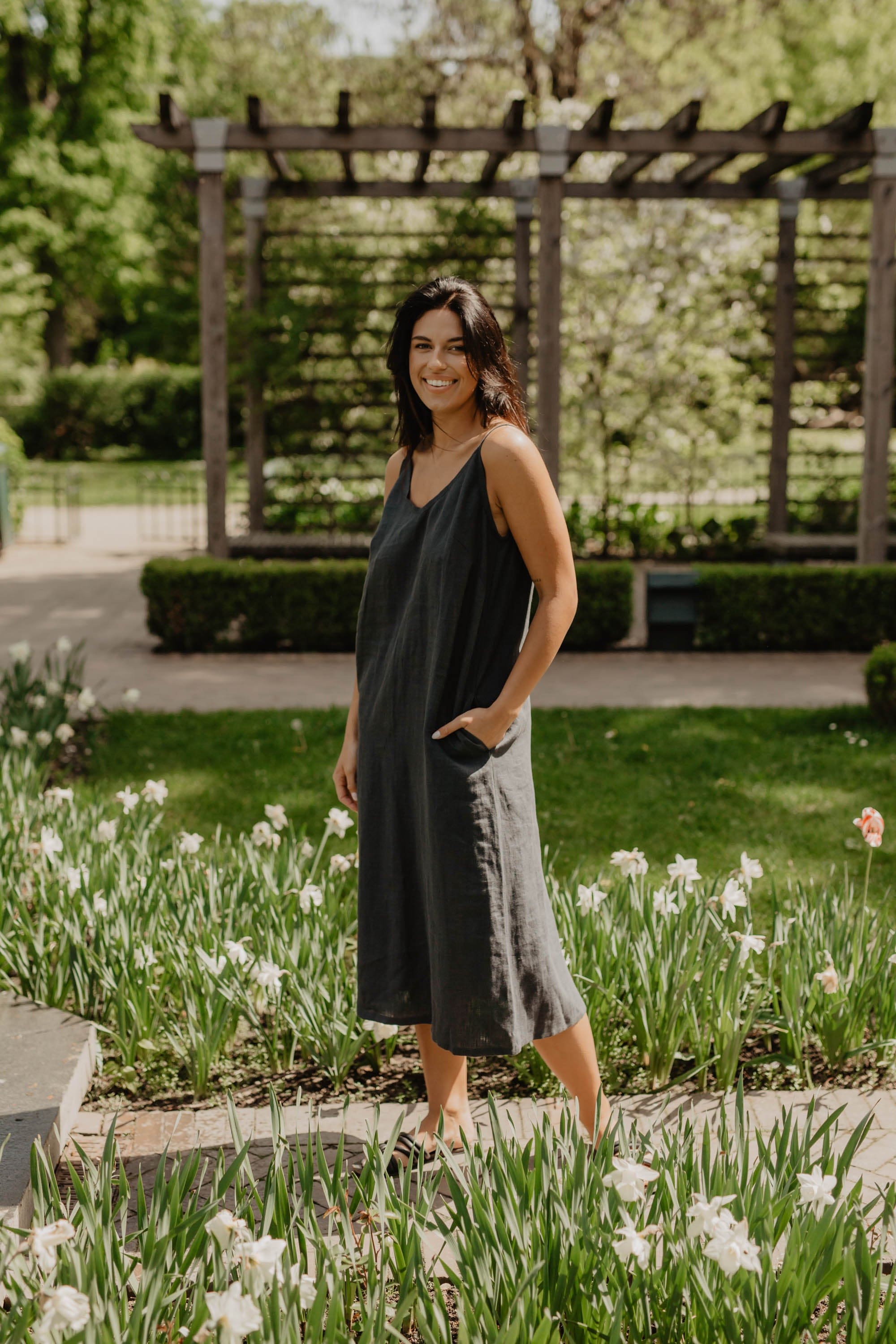 AmourLinen Linen dress Linen long dress Jakarta Linen Long Dress  | AmourLinen | Linen Women Dresses