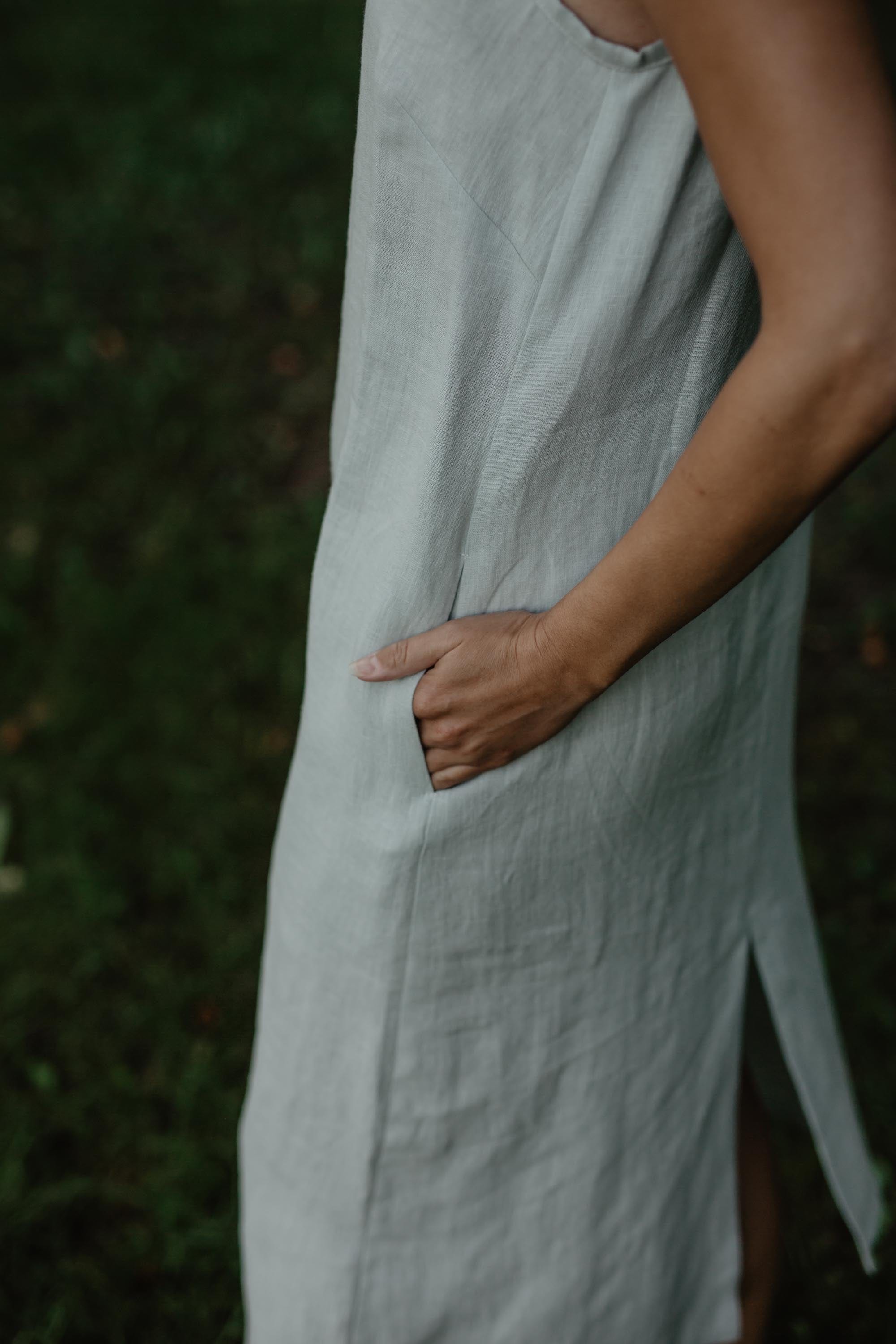 AmourLinen Linen dress Linen long dress Jakarta Linen Long Dress  | AmourLinen | Linen Women Dresses