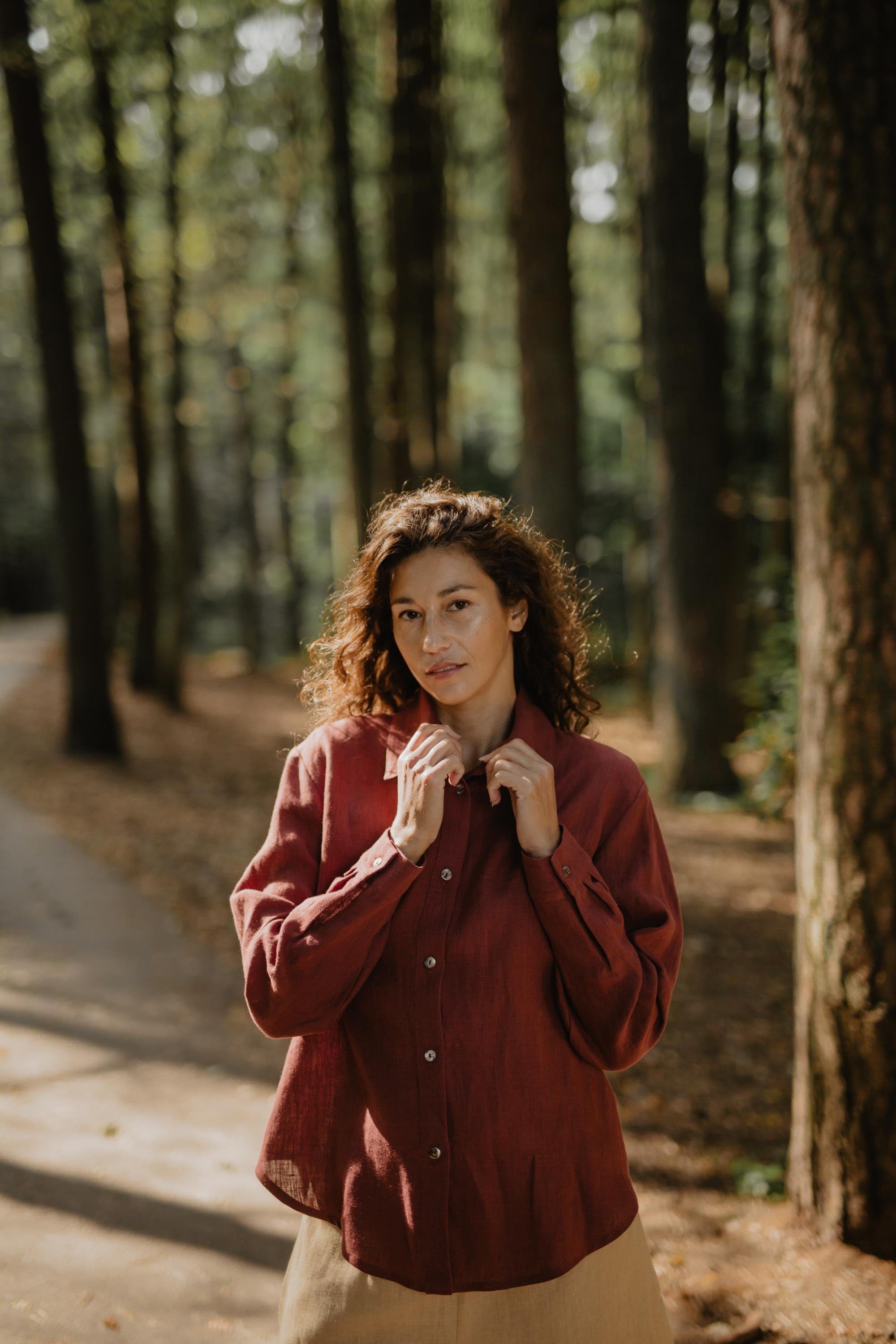 AmourLinen Linen shirt Odense casual linen shirt Casual Linen Shirt | AmourLinen | Linen Clothing