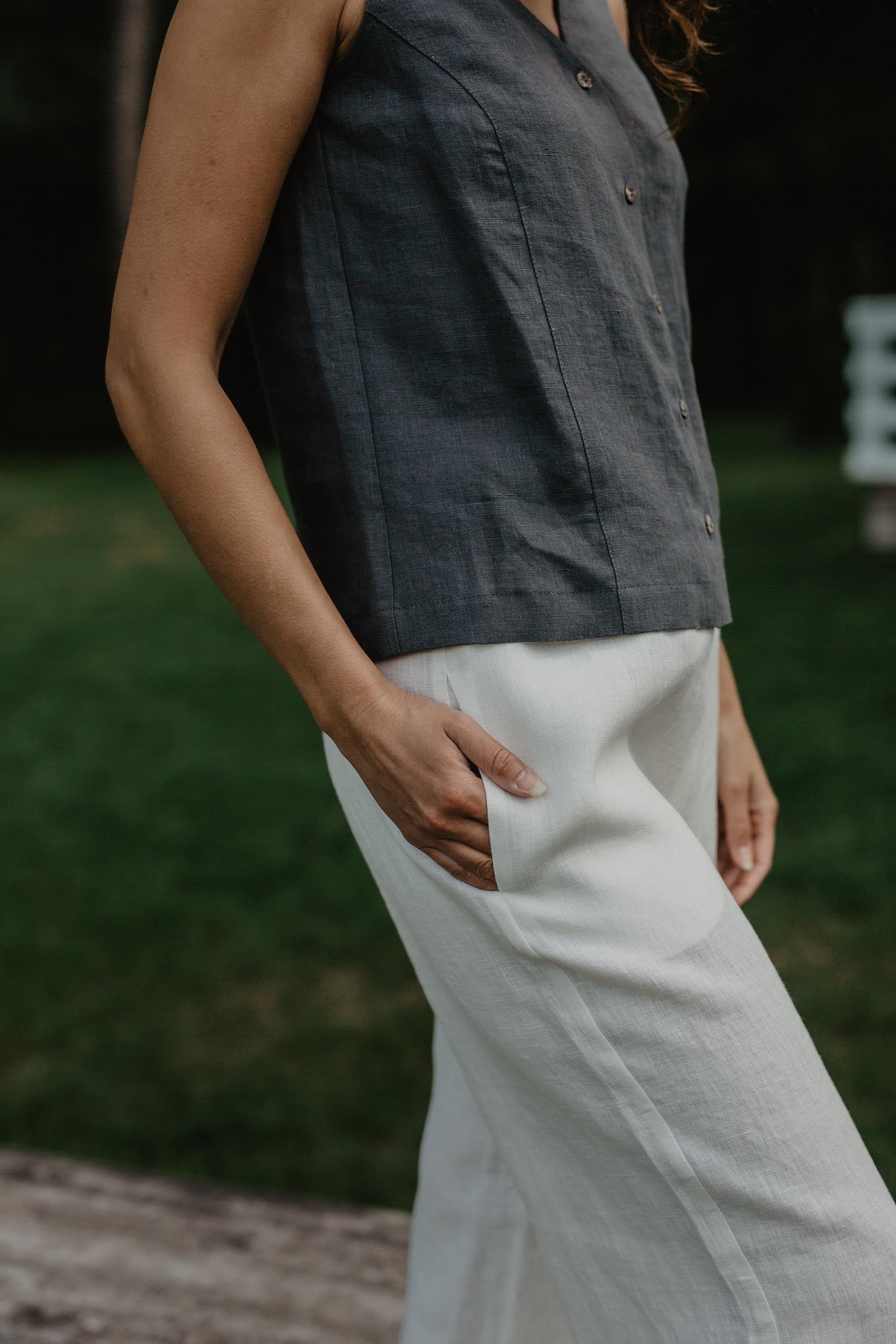AmourLinen Linen pants Oulu super long linen pants Linen Pants | AmourLinen | Linen Clothing