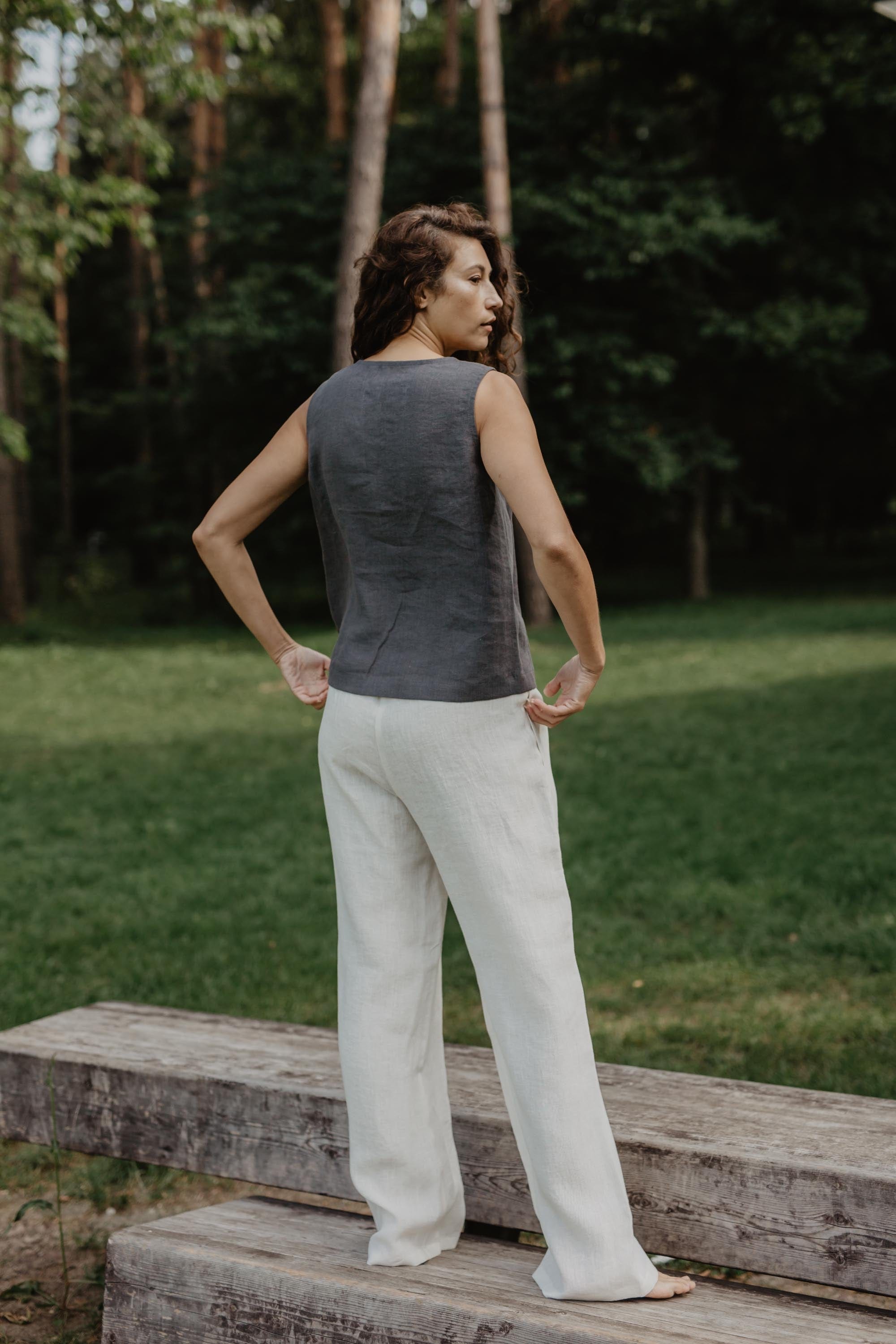 AmourLinen Linen pants Oulu super long linen pants Linen Pants | AmourLinen | Linen Clothing
