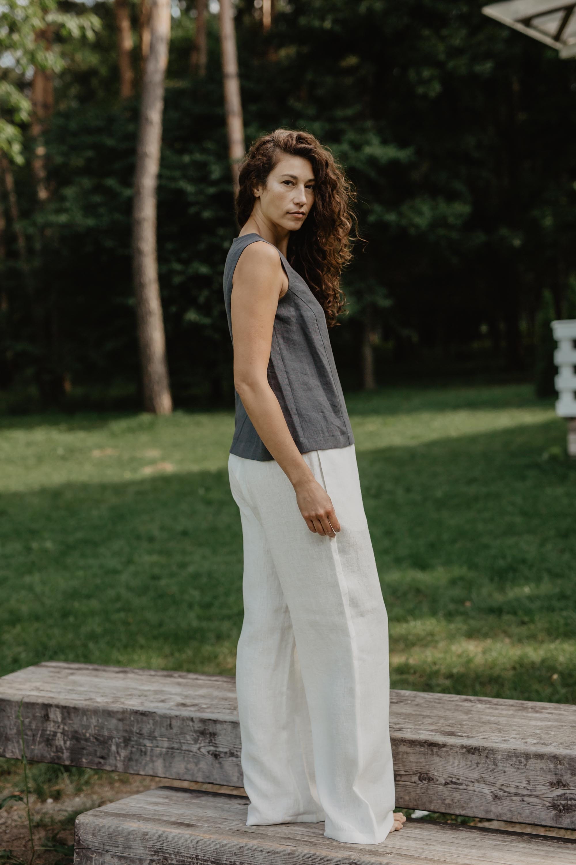 AmourLinen Linen pants Oulu super long linen pants Linen Pants | AmourLinen | Linen Clothing