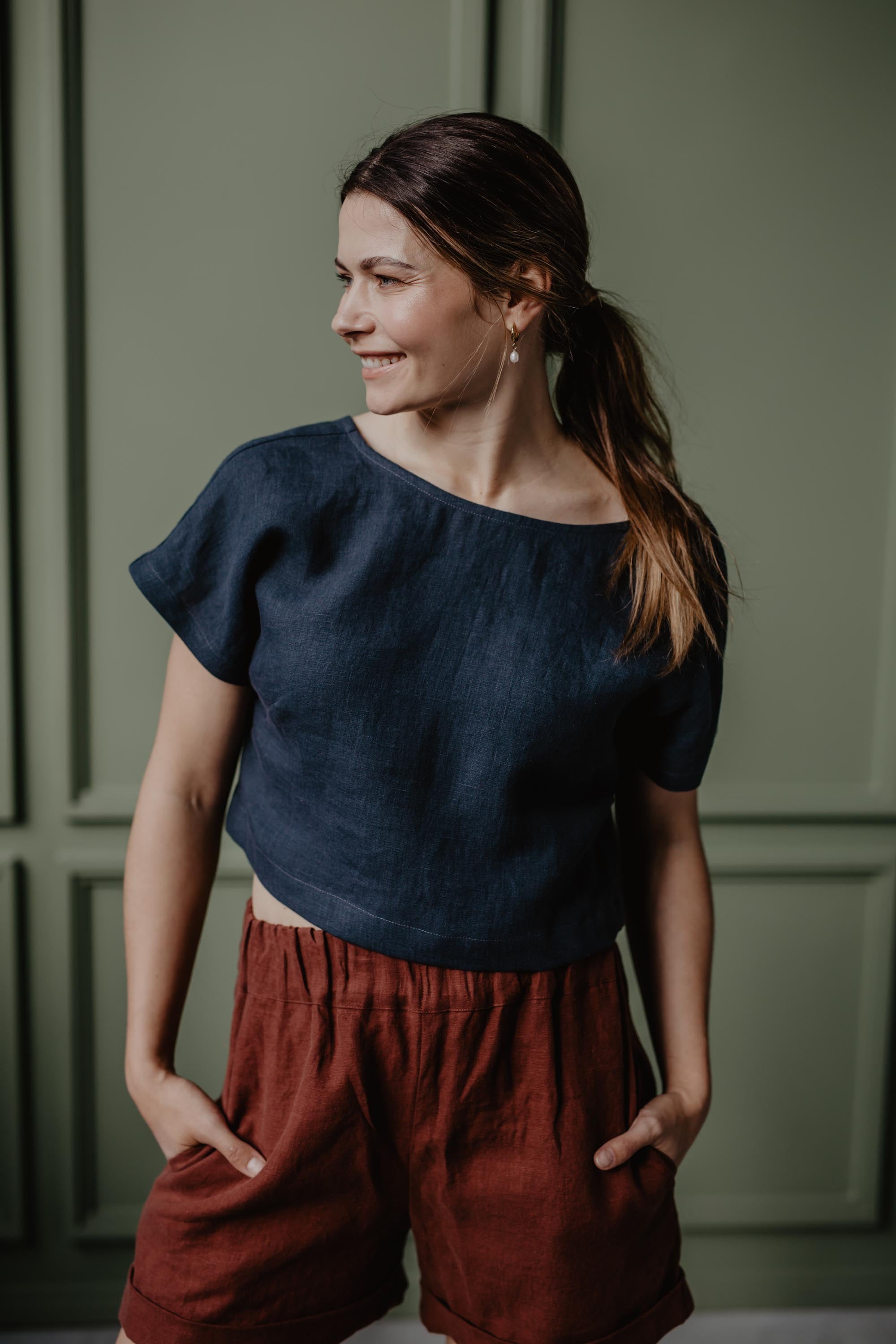 LISA top in Charcoal | sale