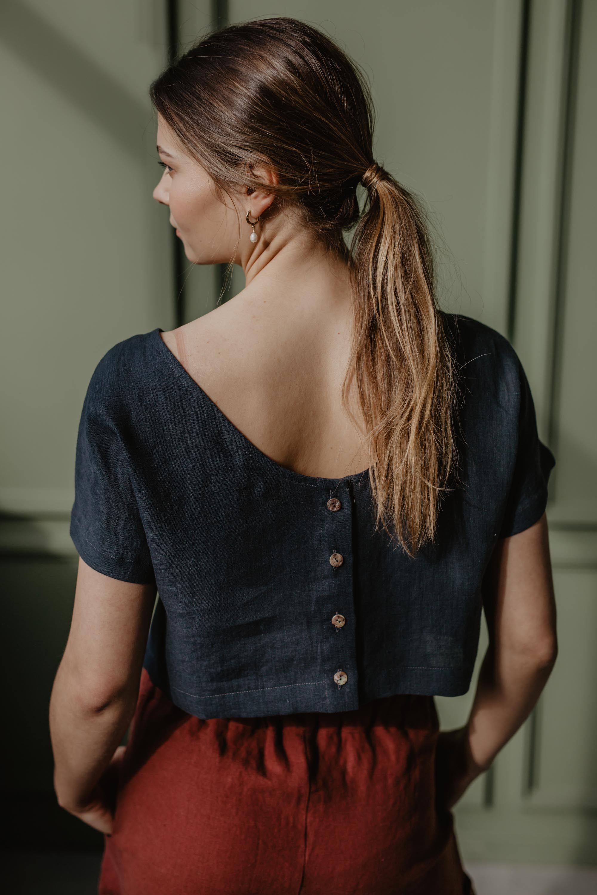 LISA top in Charcoal | sale