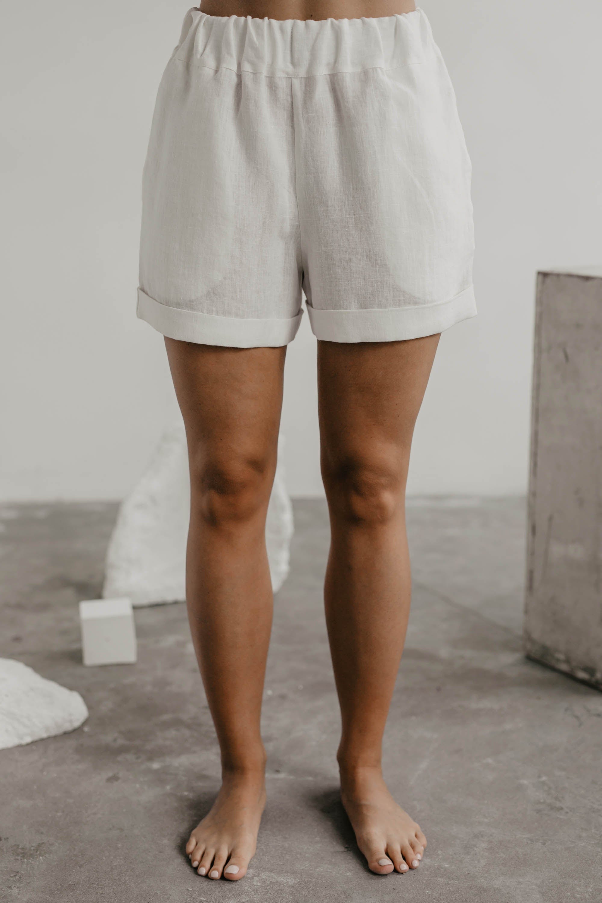 Linen shorts MIA M Viva Magenta