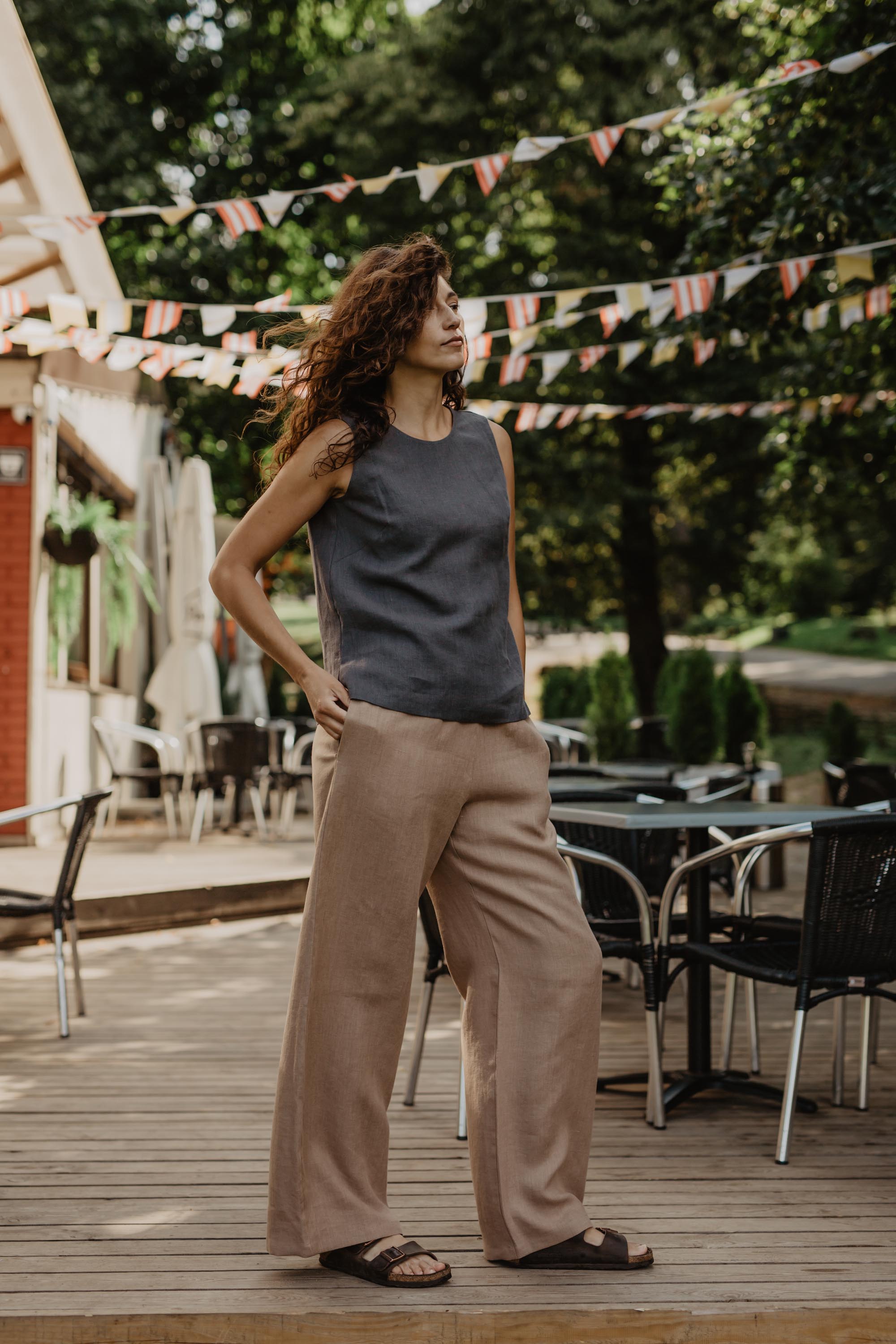 AmourLinen Linen top Classical linen top COLETTE Classical linen top COLETTE AmourLinen | AmourLinen | Linen Clothing