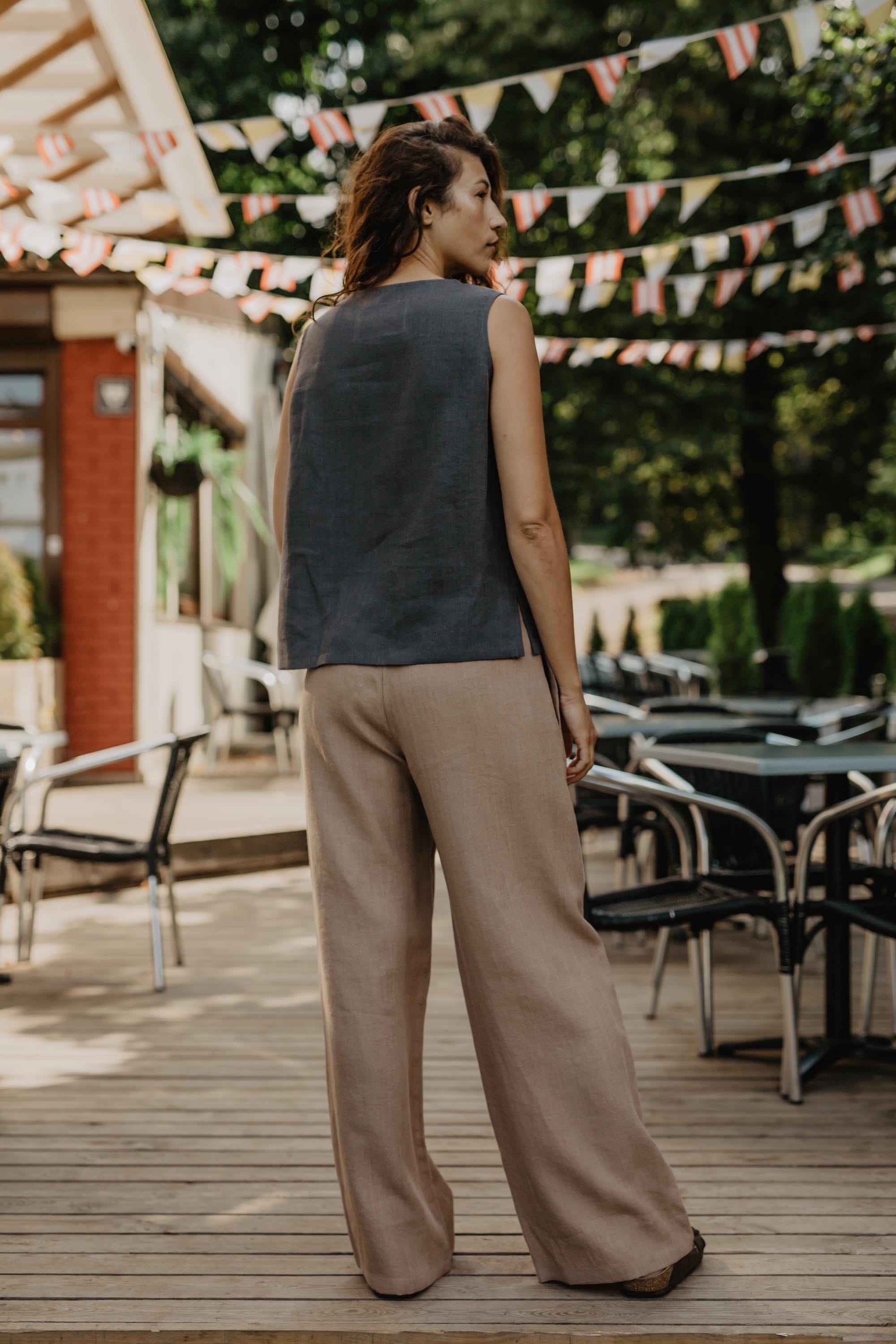AmourLinen Linen pants Oulu super long linen pants Linen Pants | AmourLinen | Linen Clothing