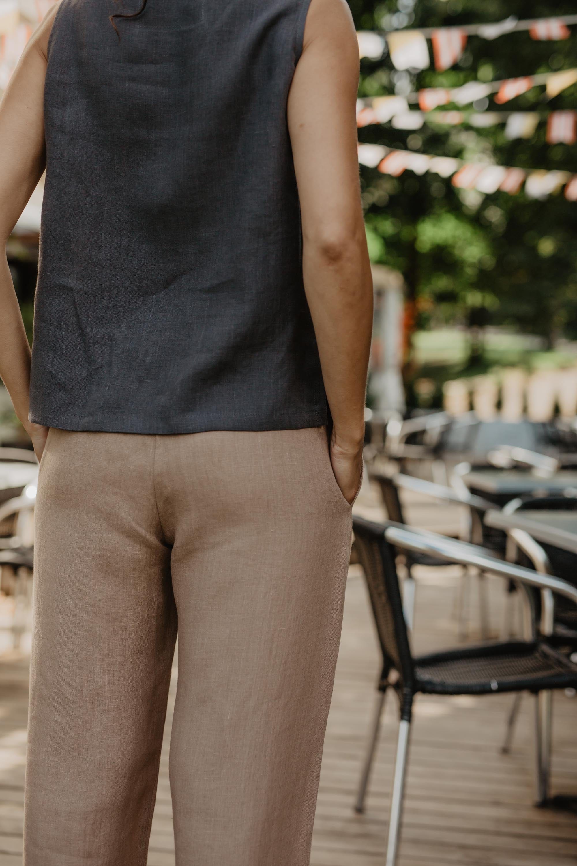 AmourLinen Linen pants Oulu super long linen pants Linen Pants | AmourLinen | Linen Clothing