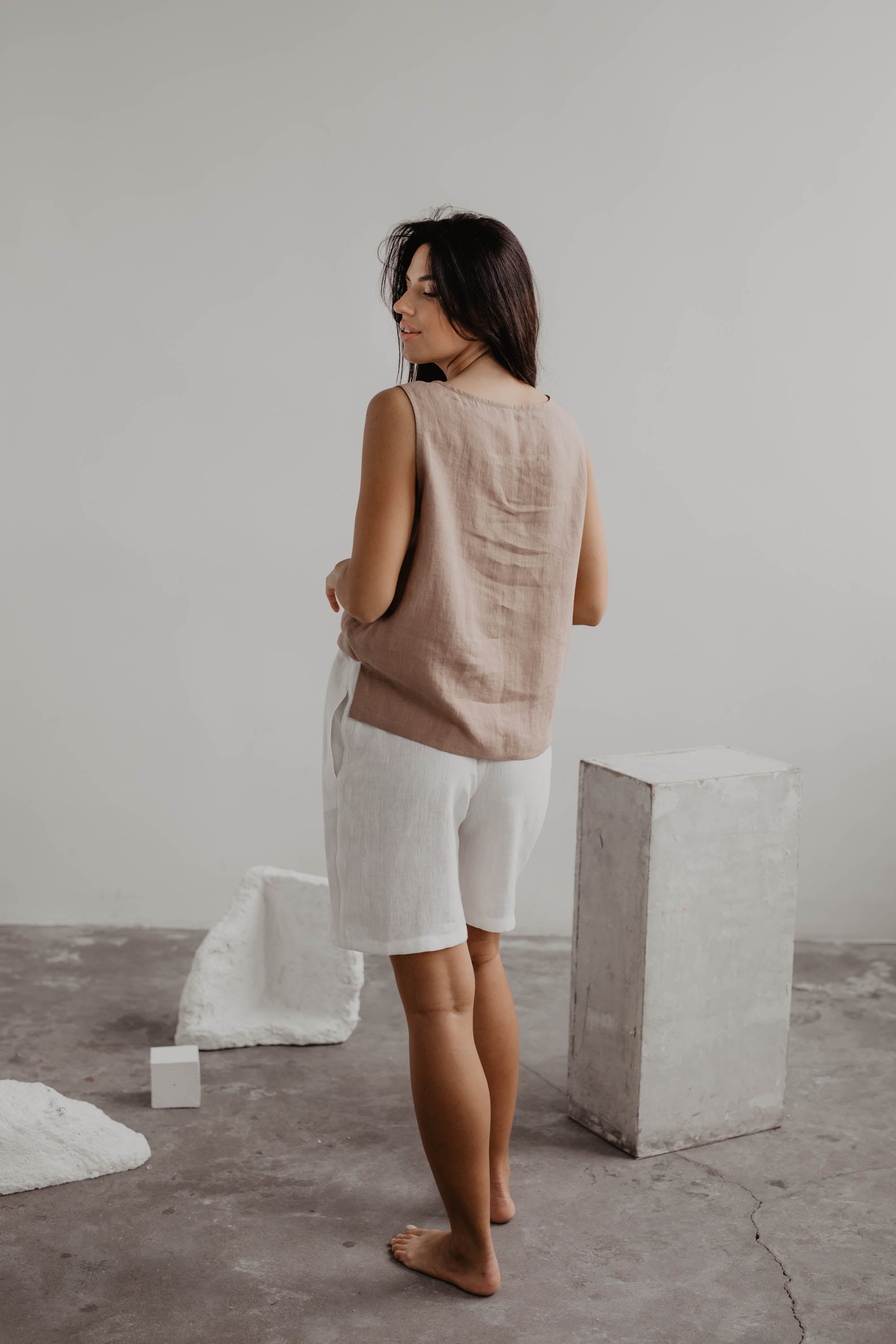AmourLinen Linen top Classical linen top COLETTE Classical linen top COLETTE AmourLinen | AmourLinen | Linen Clothing