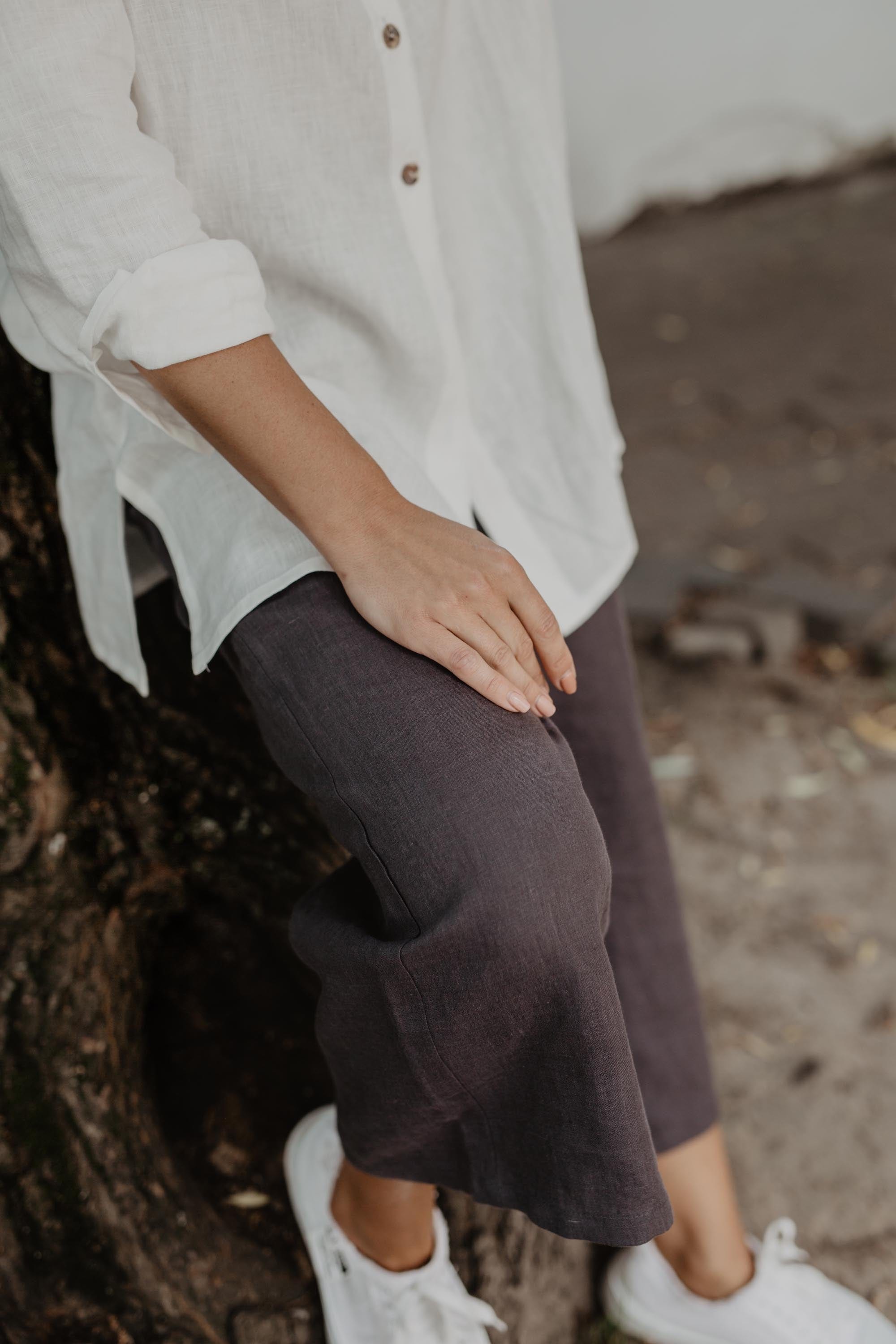 Linen oversized shirt Marrakesh Size 2 Dusty Lavender