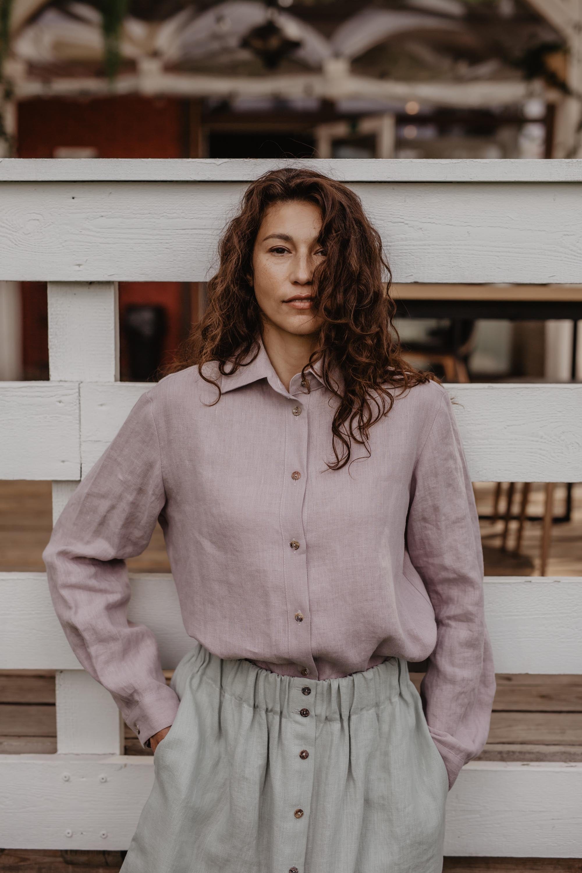 AmourLinen Linen shirt Nordkapp classic linen shirt Classic linen shirt NORDKAPP | AmourLinen | Linen Clothing