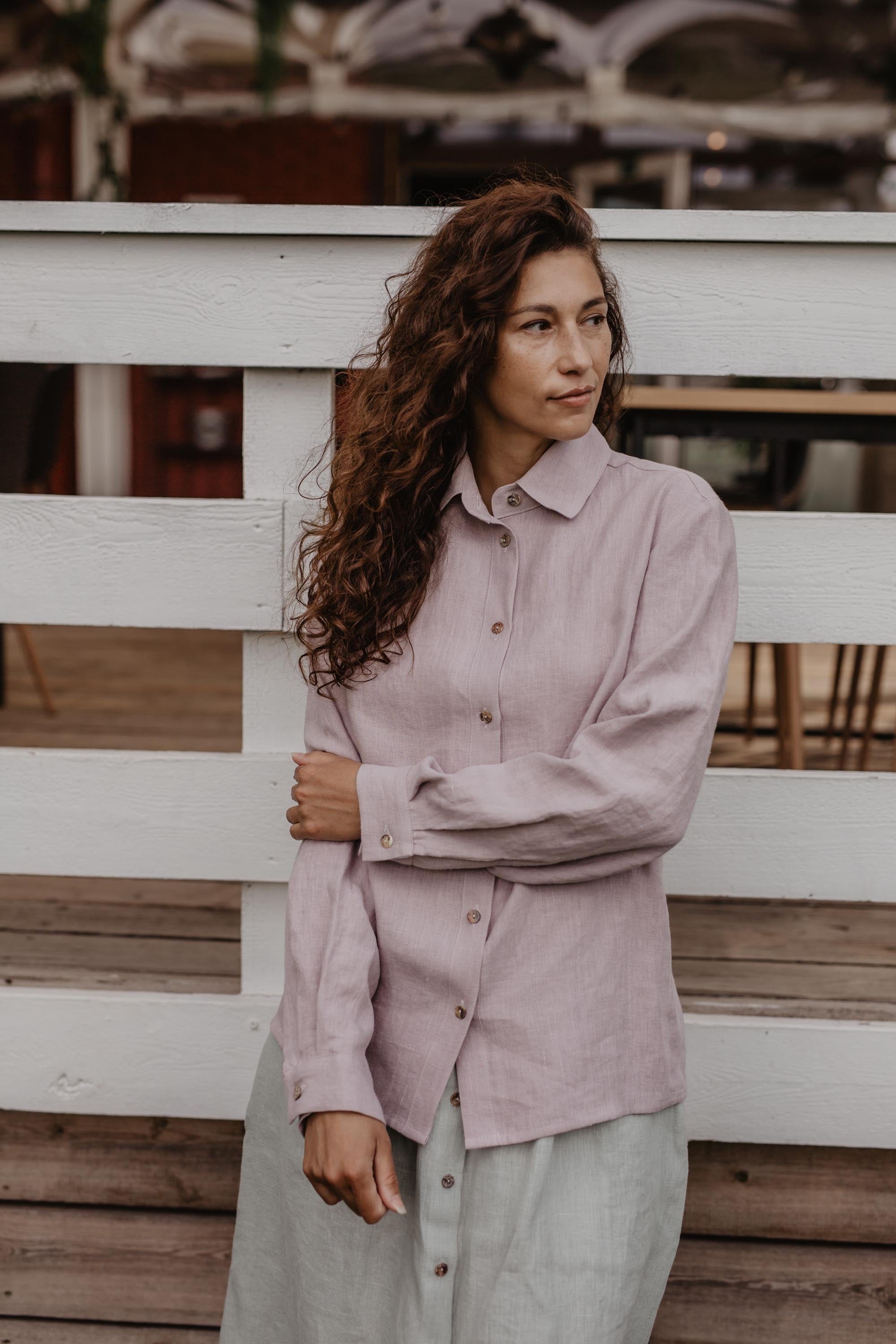 AmourLinen Linen shirt Nordkapp classic linen shirt Classic linen shirt NORDKAPP | AmourLinen | Linen Clothing