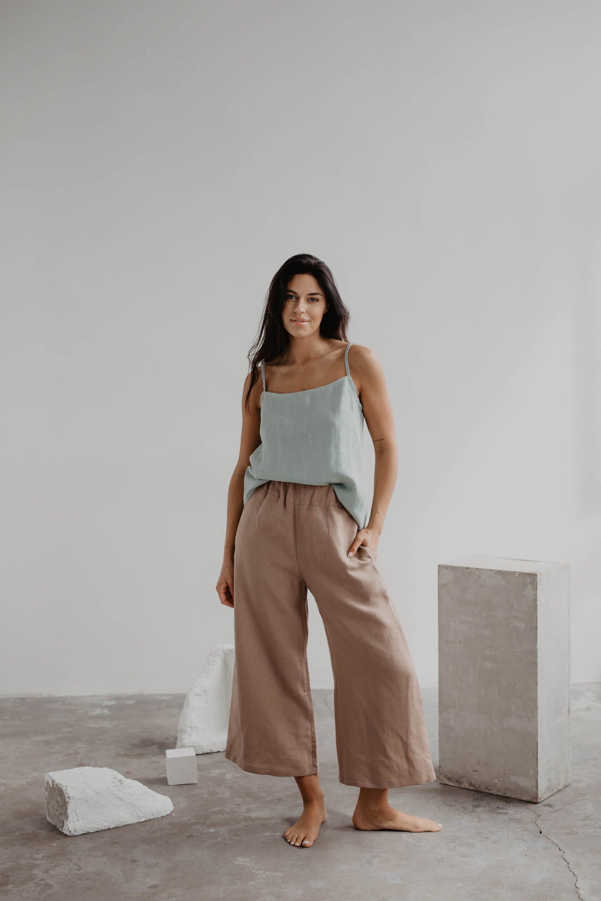 Linen pants Tokyo XL Mustard