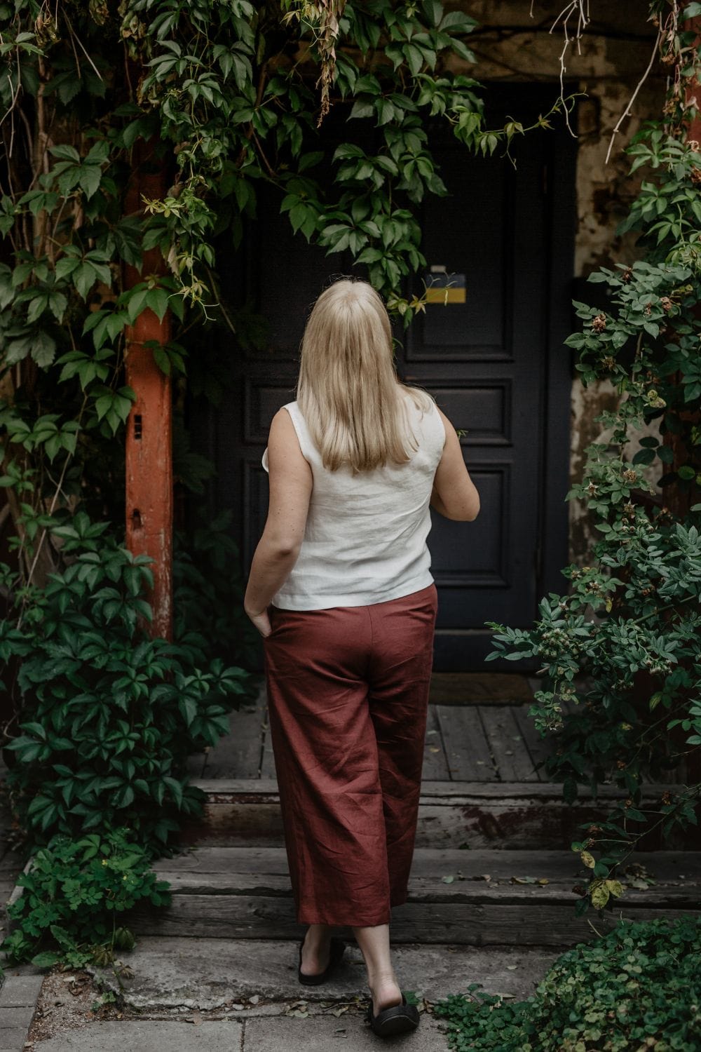 Linen pants Tokyo XXL Terracotta