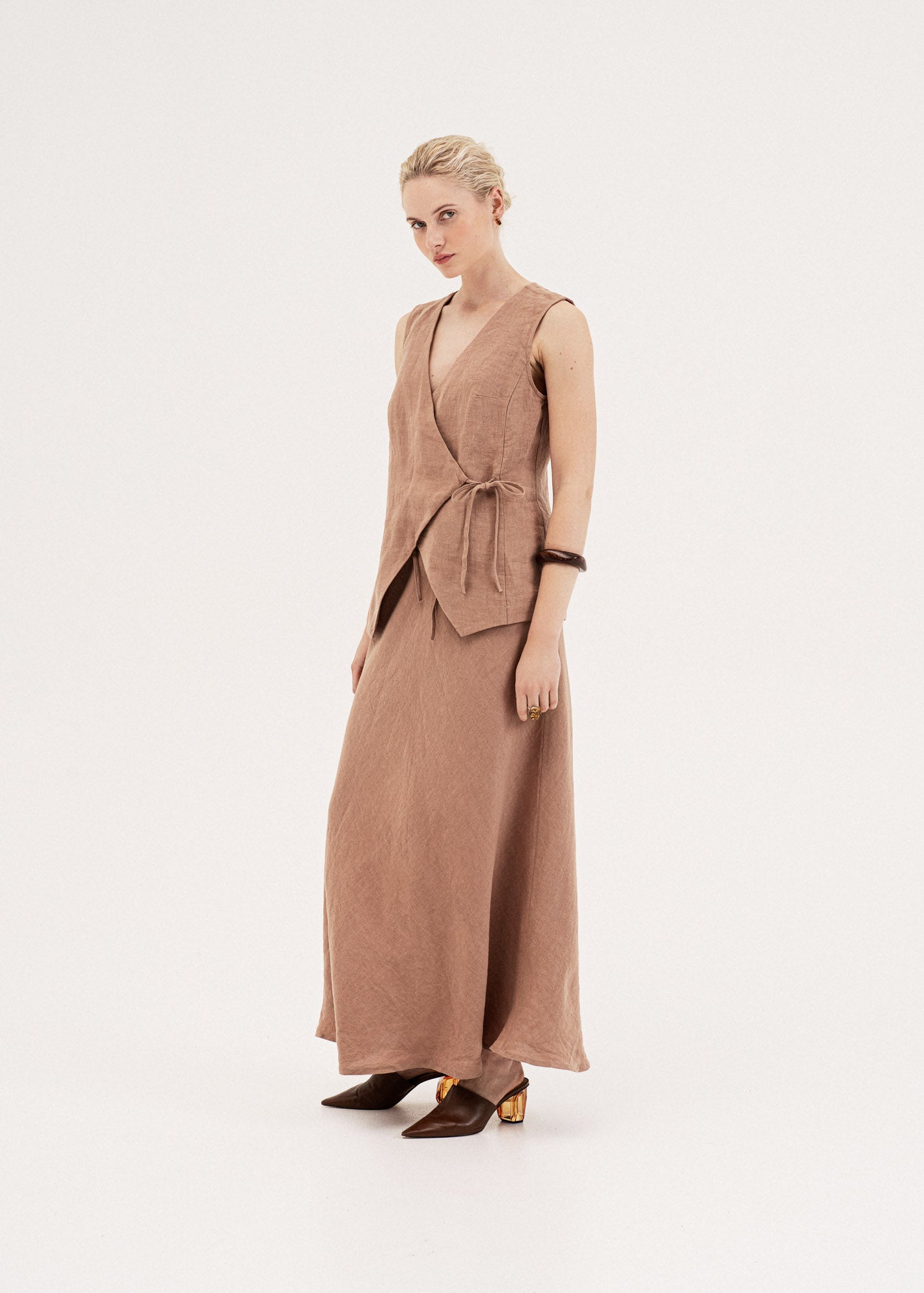 long slip skirt for under dresses Ciara Stain Shield Crafted from our incandescent Living A Doll's Life Size:One size (XS-M)