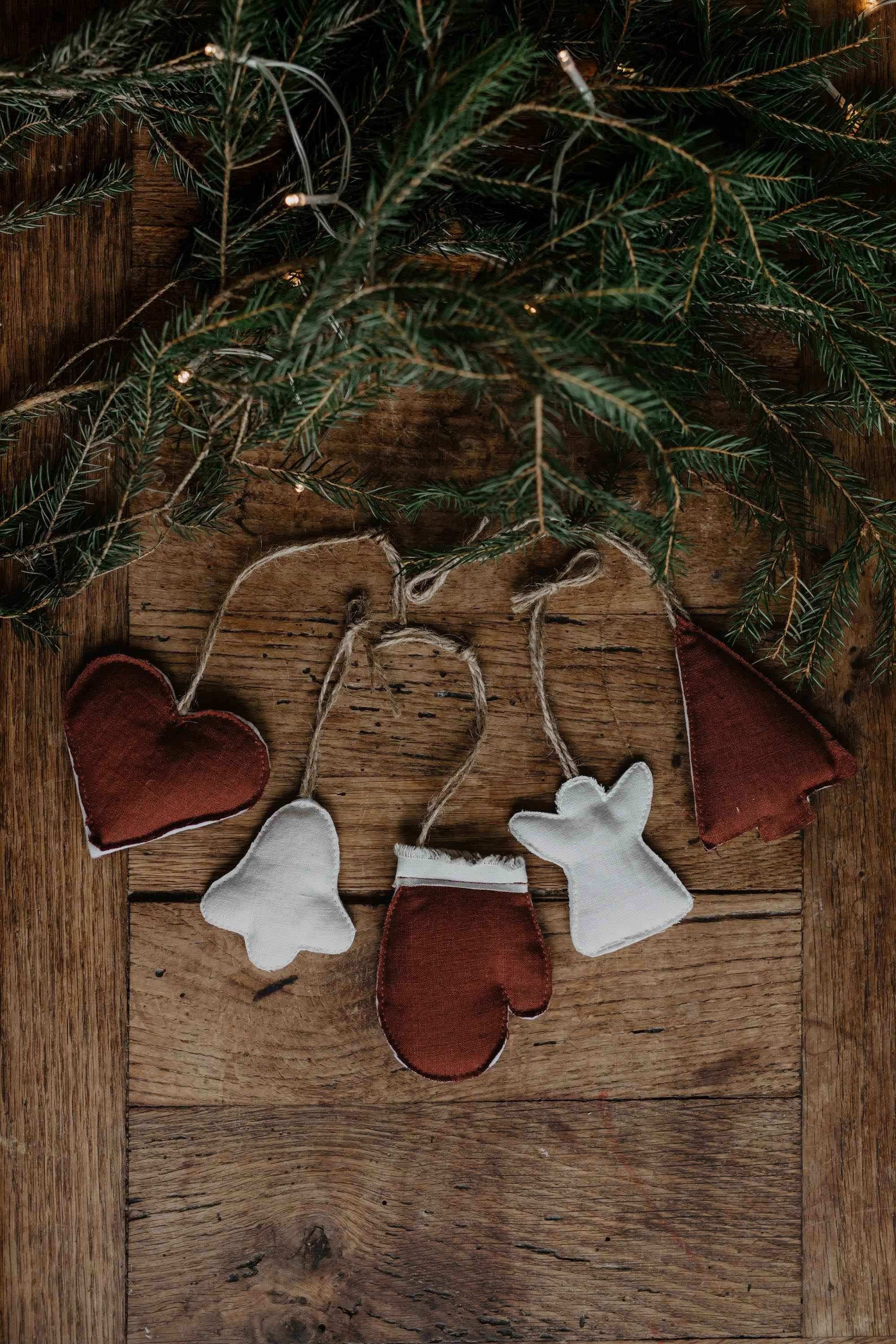 Christmas tree decorations (set of 5)