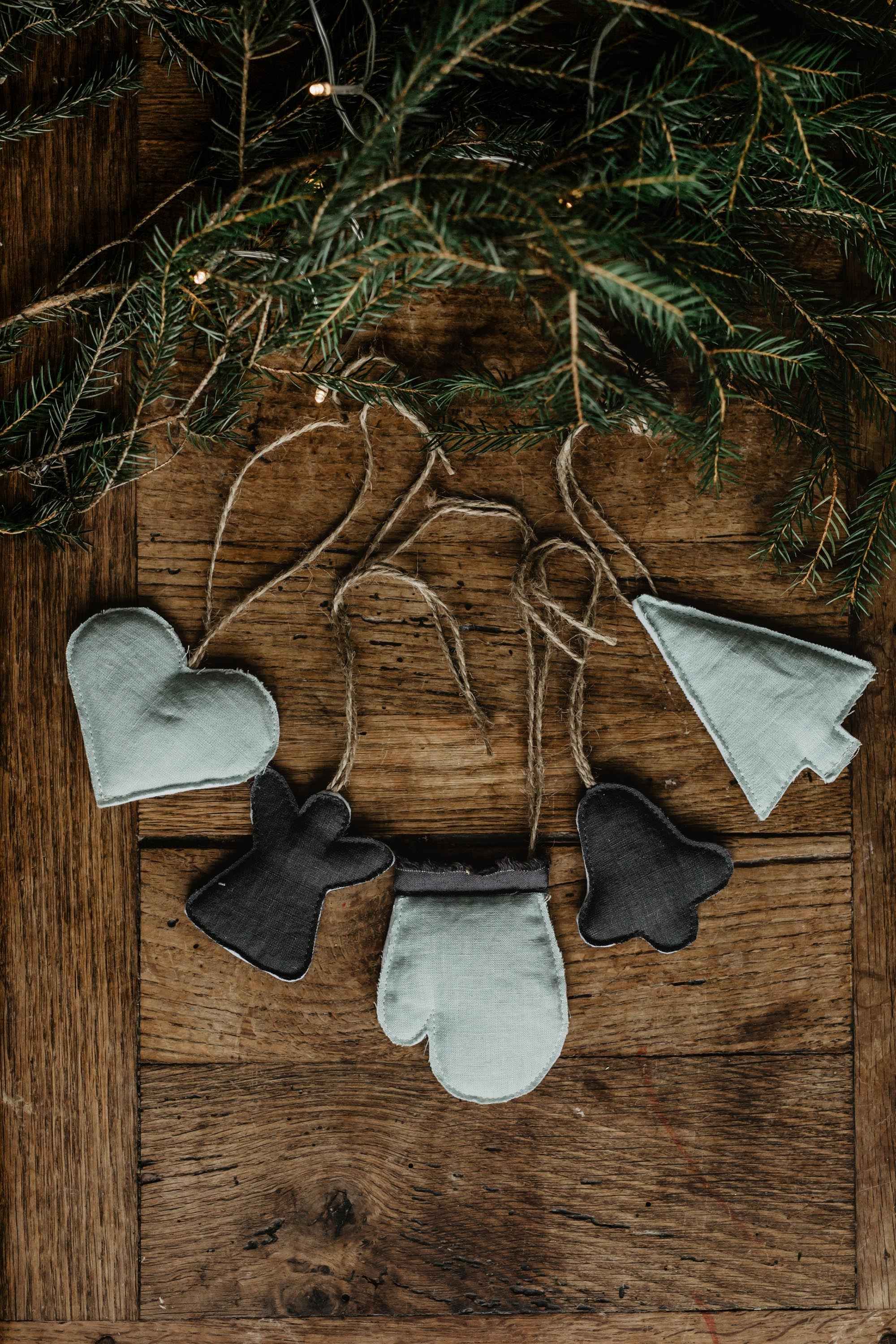 Christmas tree decorations (set of 5)