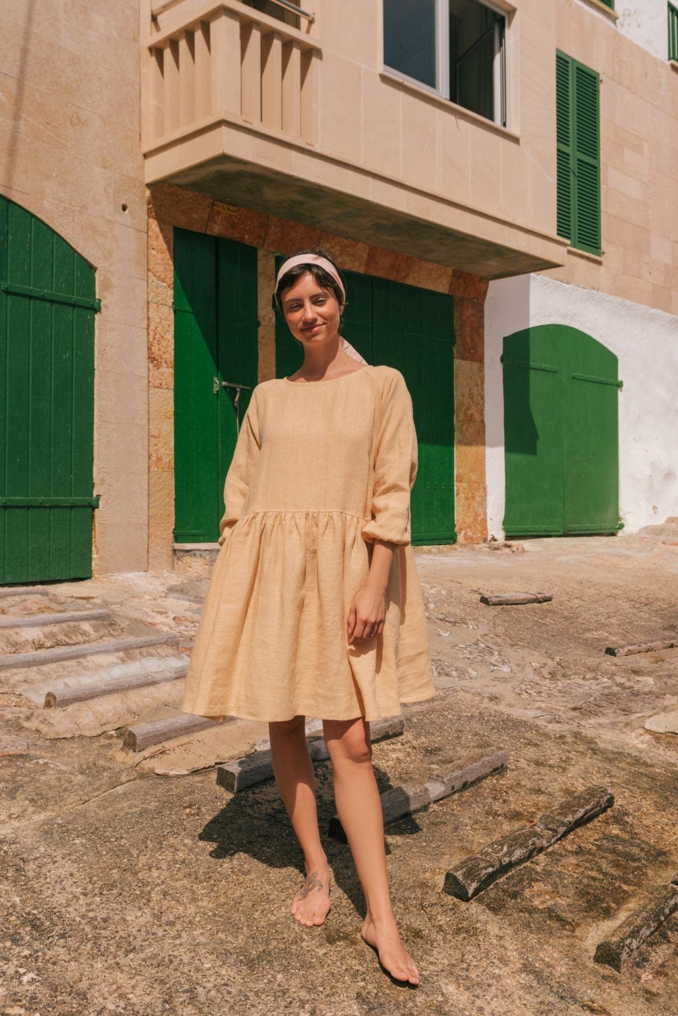 AmourLinen Linen dress Sofia midi-length linen dress Sofia midi-length linen dress