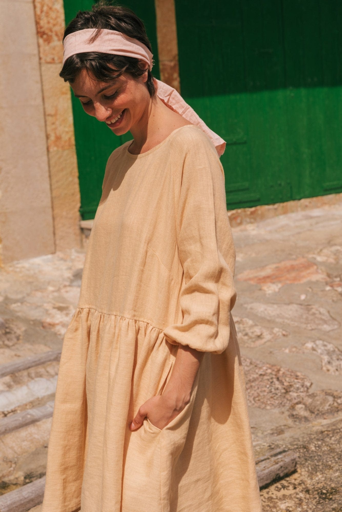 AmourLinen Linen dress Sofia midi-length linen dress Sofia midi-length linen dress