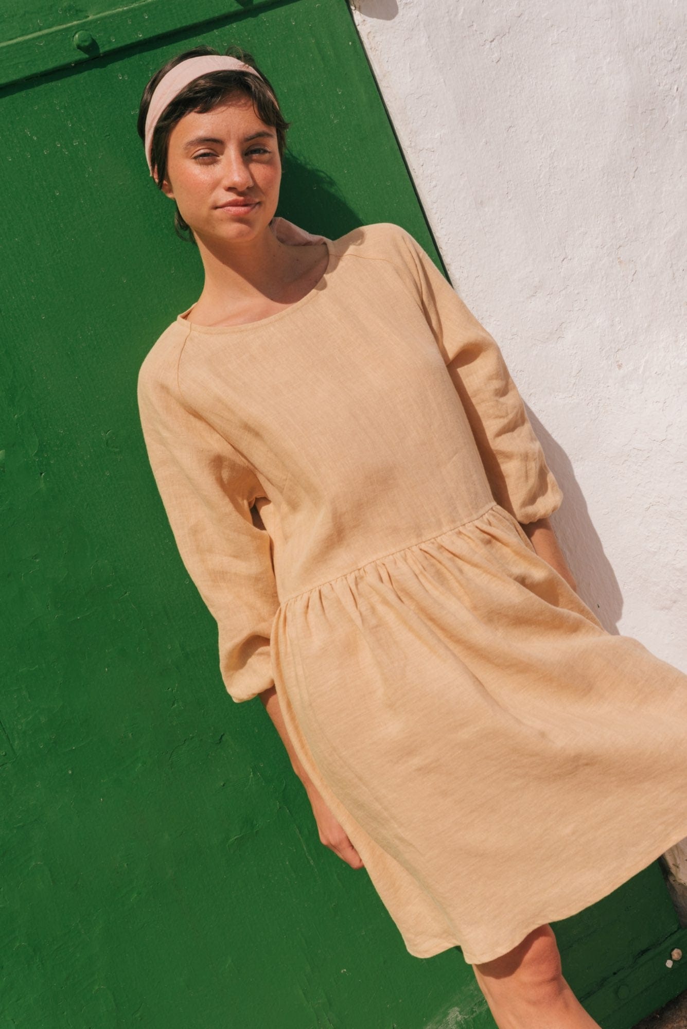 AmourLinen Linen dress Sofia midi-length linen dress Sofia midi-length linen dress