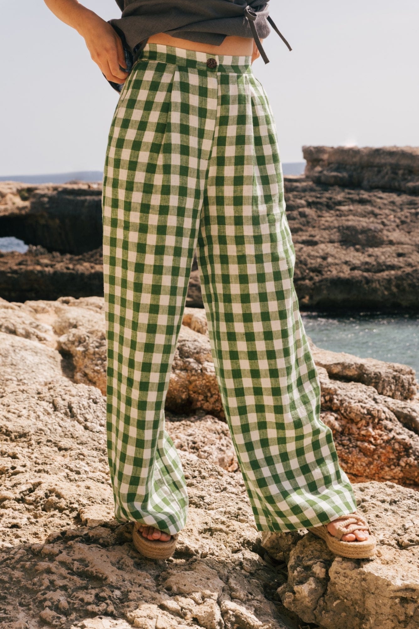 AmourLinen Linen dress Lydia classic linen pants Lydia classic linen pants