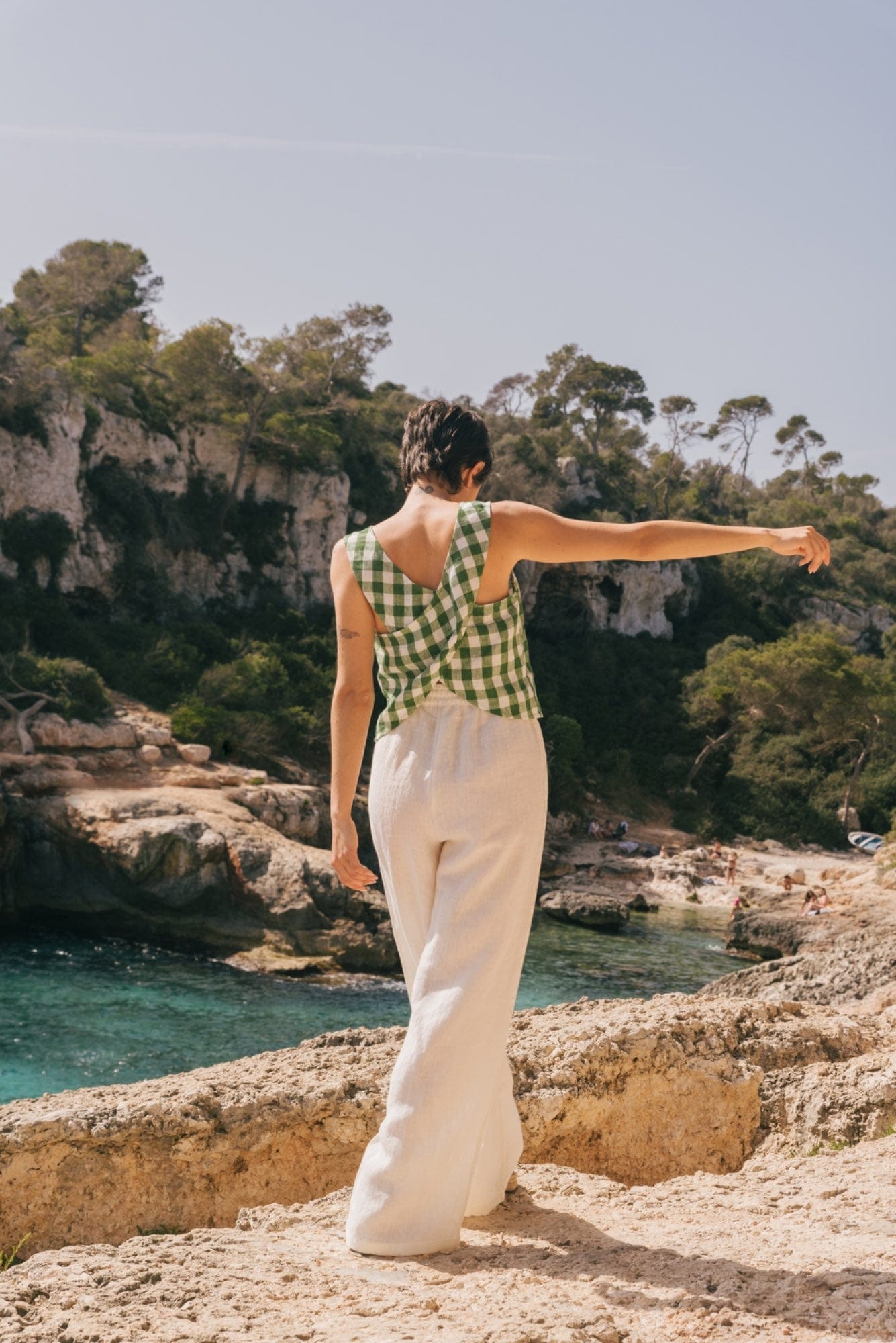 AmourLinen Linen top Linen pinafore top ELLA Linen pinafore top ELLA | AmourLinen | Linen Clothing
