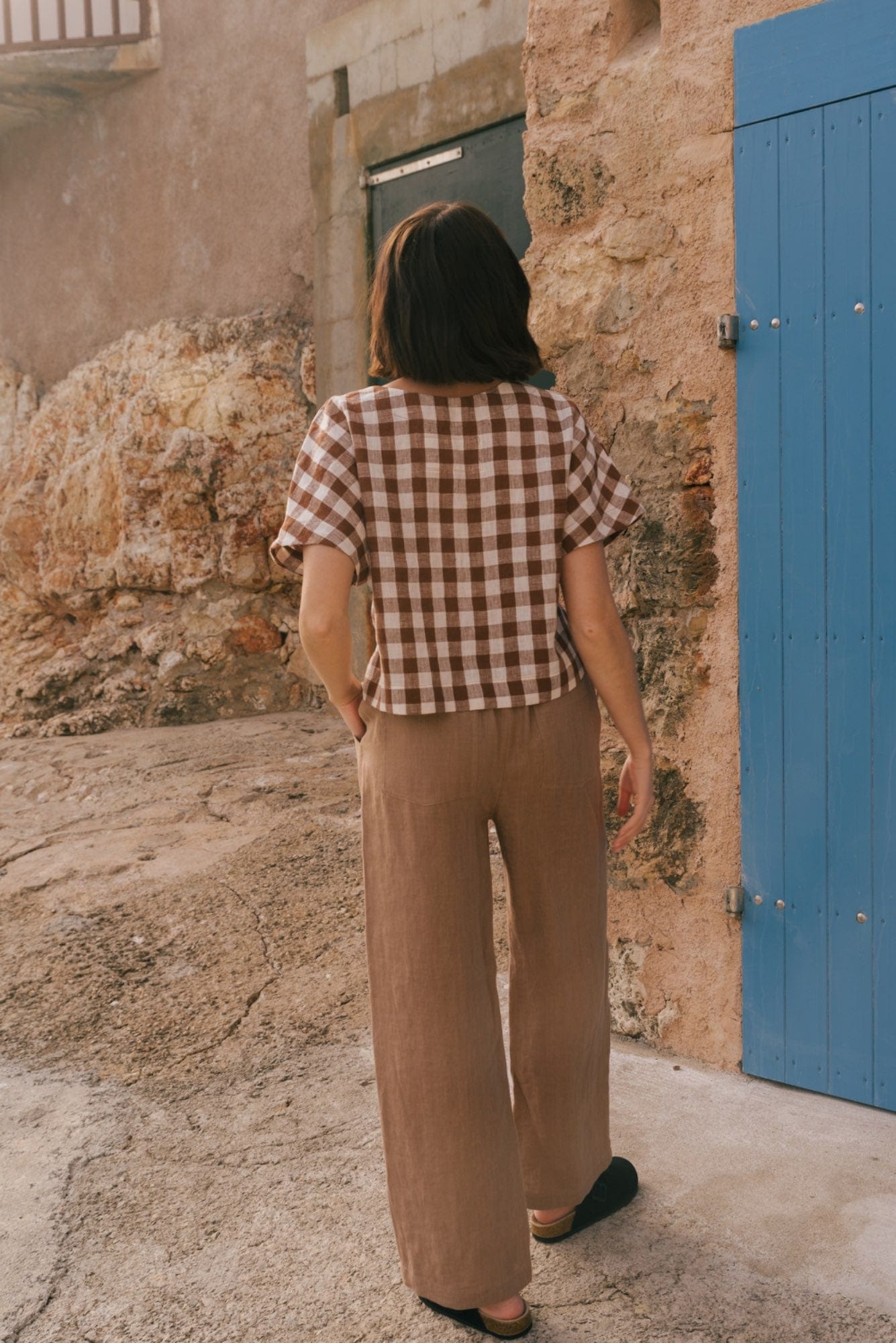 AmourLinen Linen dress Barbora straight linen pants Barbora straight linen pants