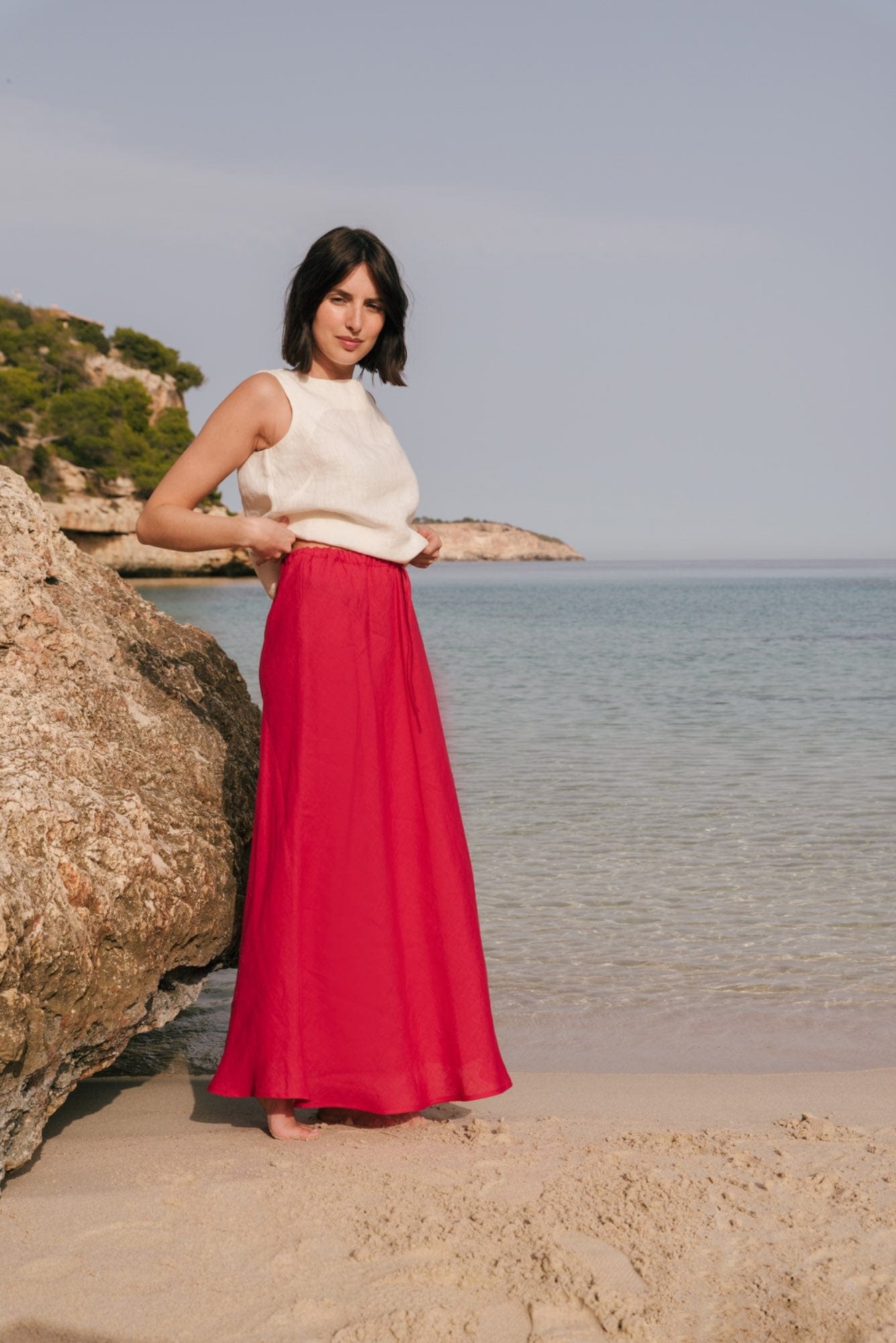 AmourLinen Linen dress Ciara linen slip skirt Ciara linen slip skirt