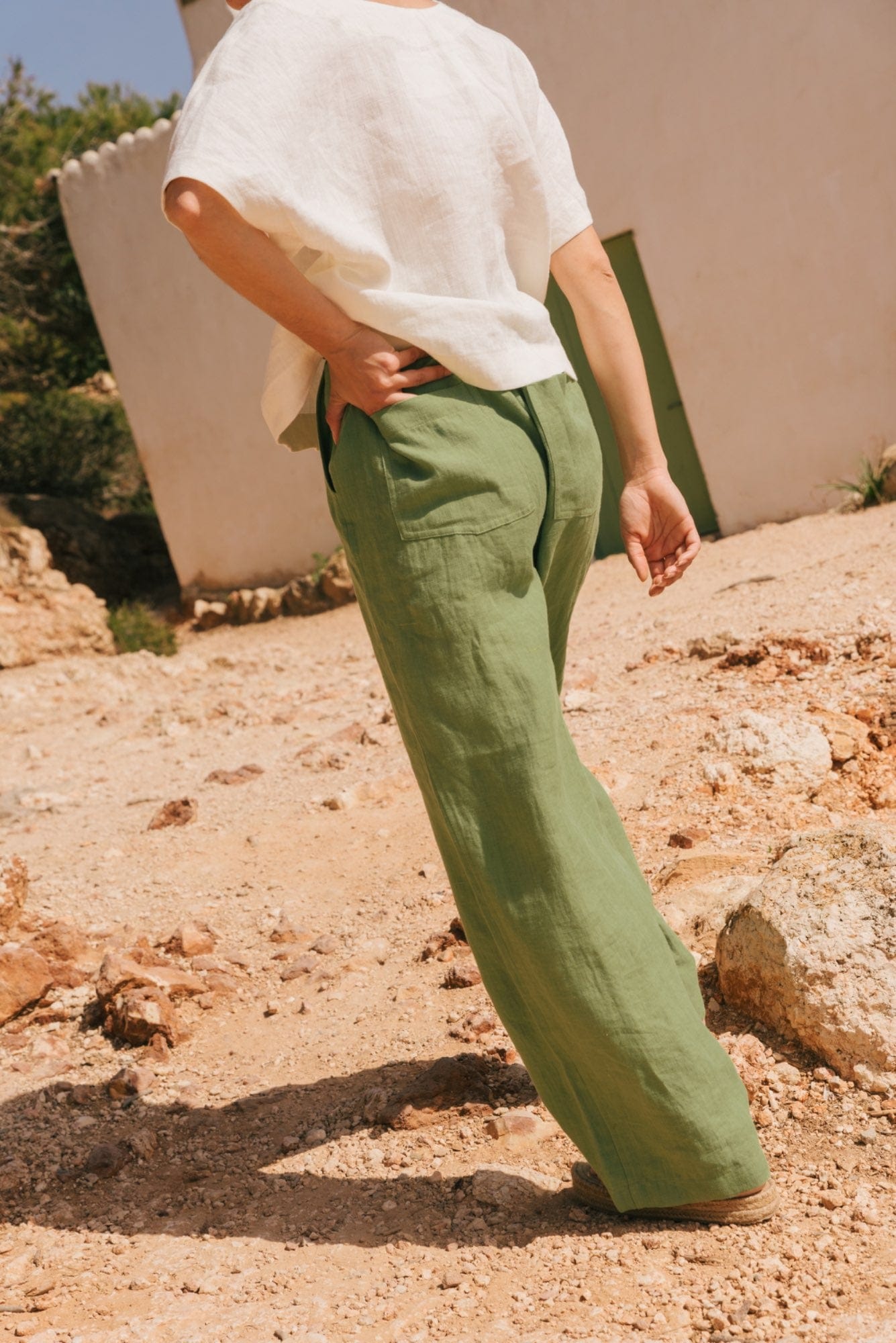 AmourLinen Linen dress Barbora straight linen pants Barbora straight linen pants