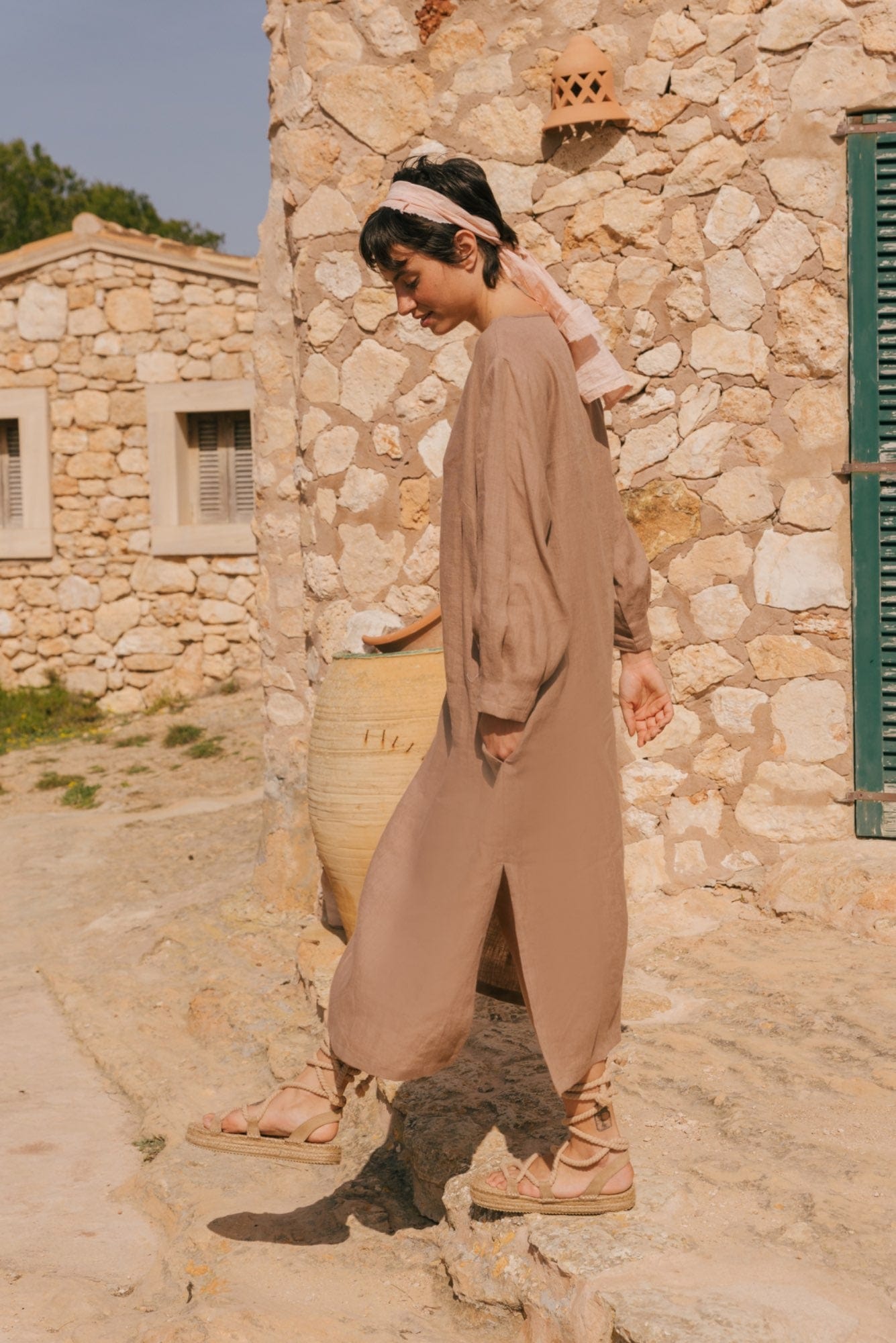 AmourLinen Linen dress Amalia long-length linen dress Amalia long-length linen dress