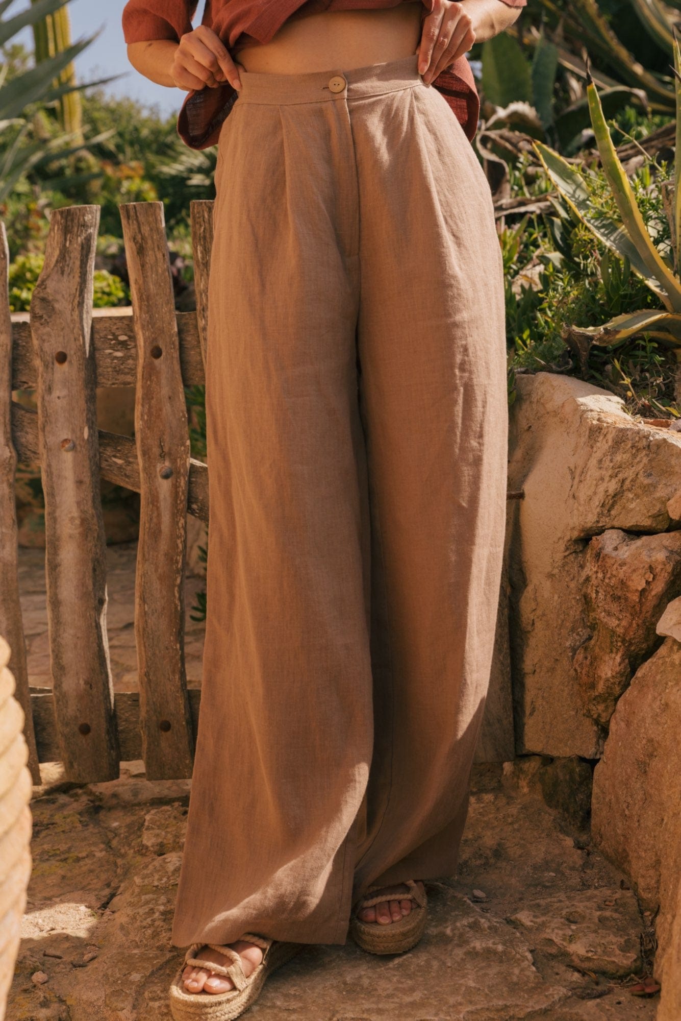AmourLinen Linen dress Lydia classic linen pants Lydia classic linen pants