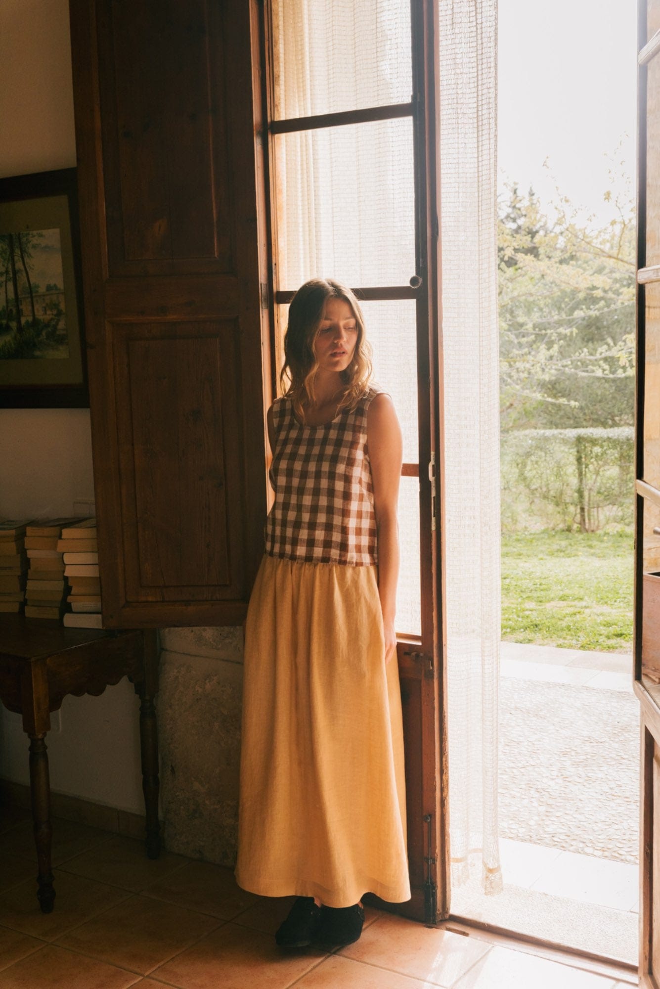 AmourLinen Linen dress Mona long linen skirt Mona long linen skirt