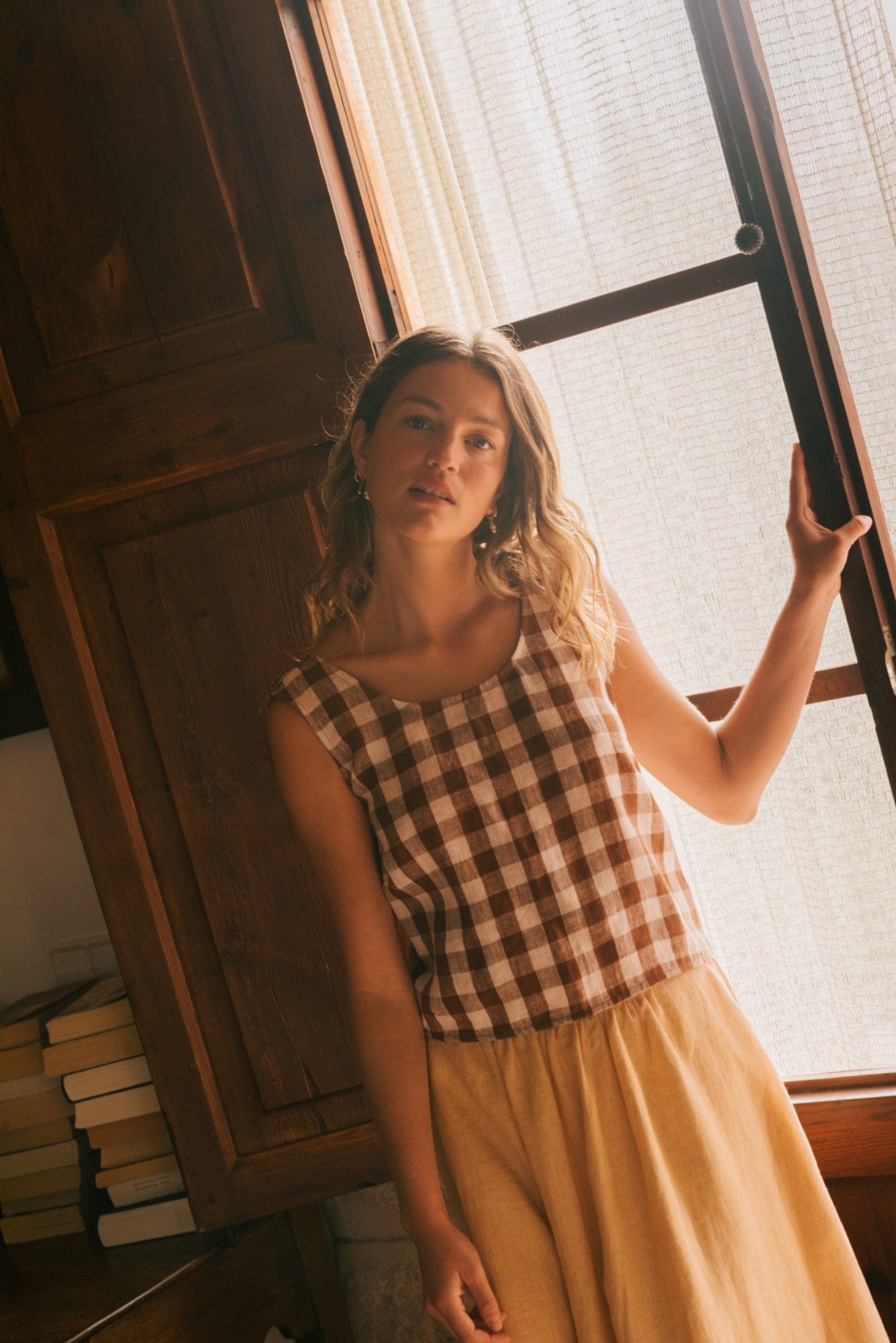 AmourLinen Linen top Linen pinafore top ELLA Linen pinafore top ELLA | AmourLinen | Linen Clothing
