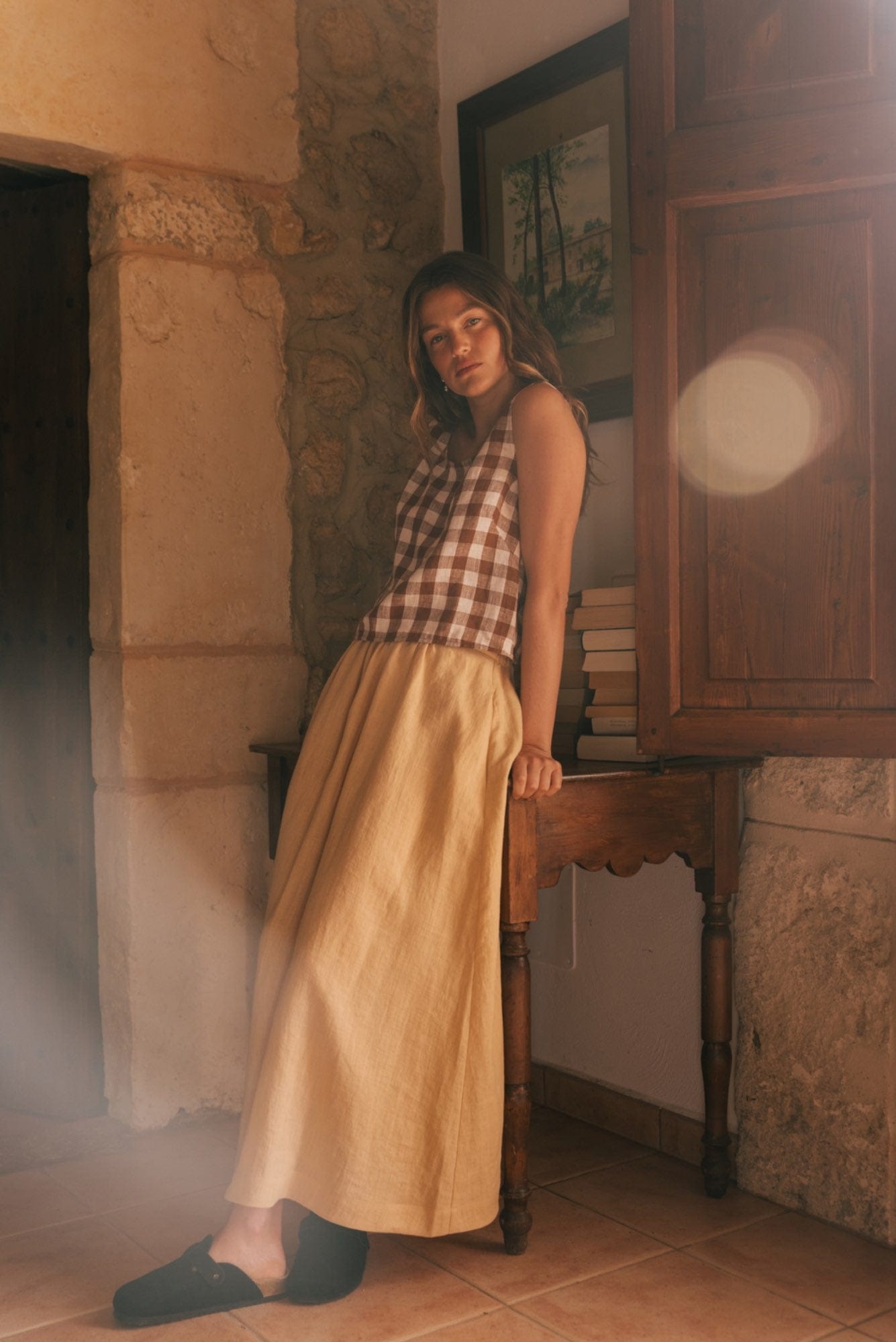 AmourLinen Linen dress Mona long linen skirt Mona long linen skirt
