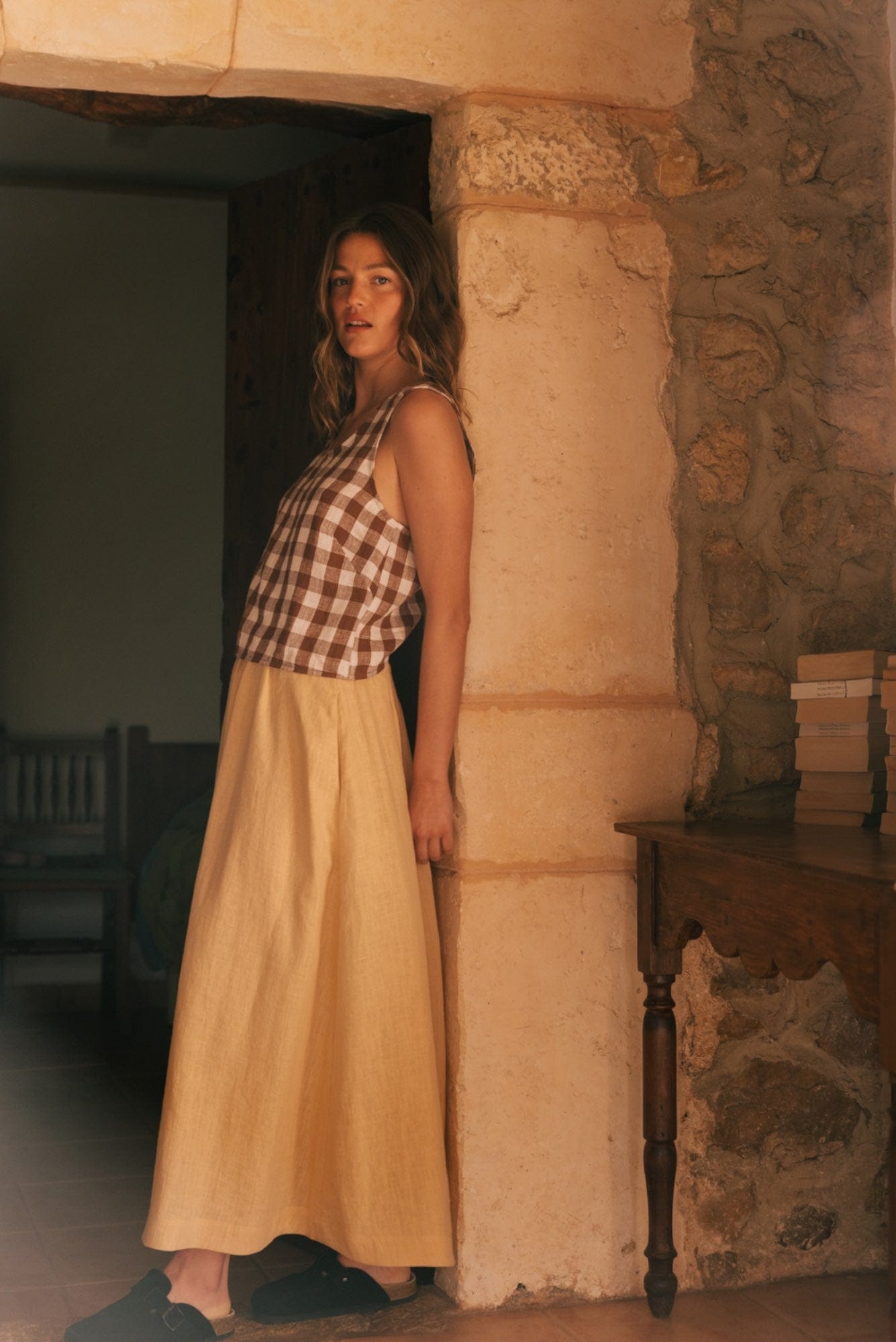 AmourLinen Linen top Linen pinafore top ELLA Linen pinafore top ELLA | AmourLinen | Linen Clothing