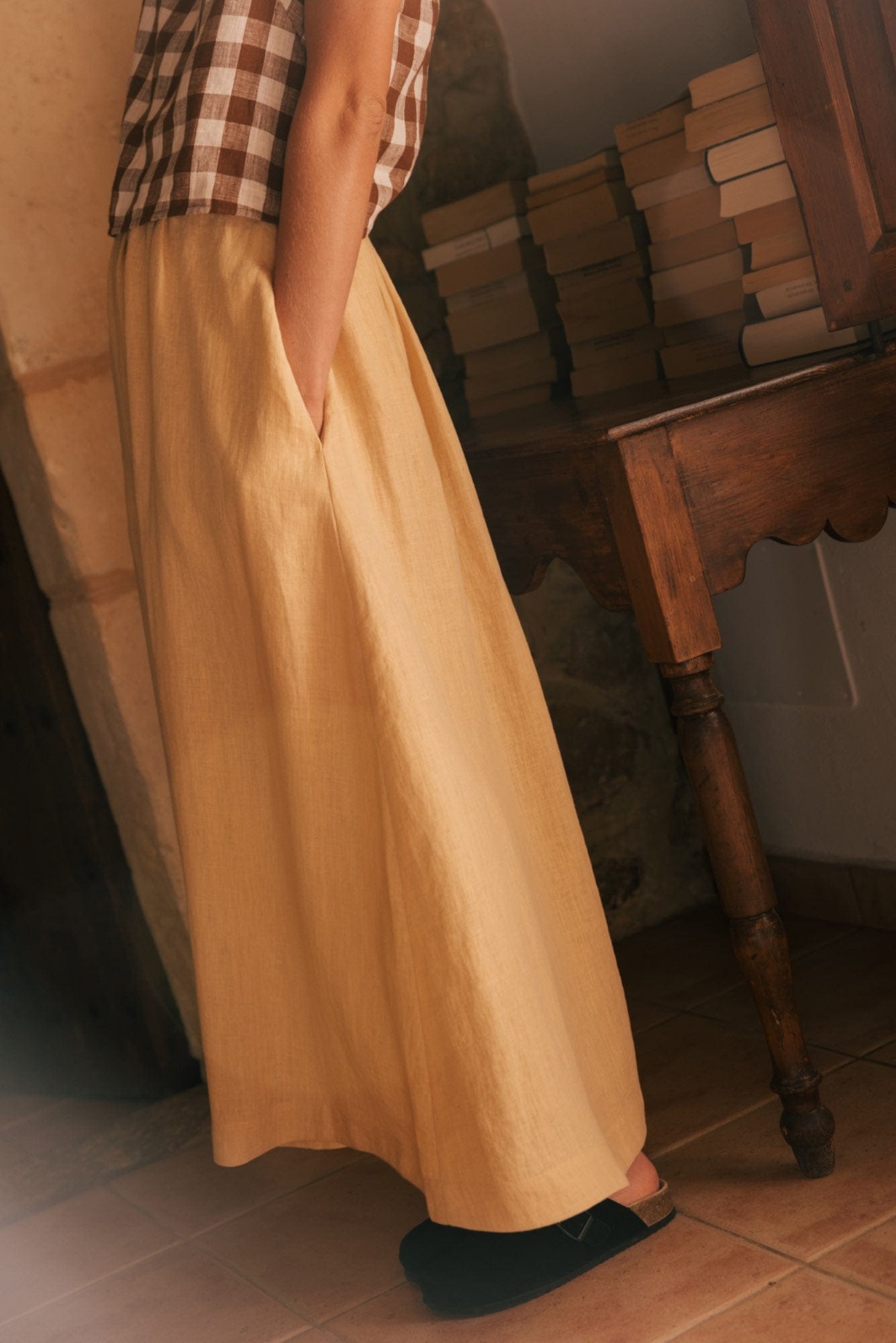 AmourLinen Linen dress Mona long linen skirt Mona long linen skirt