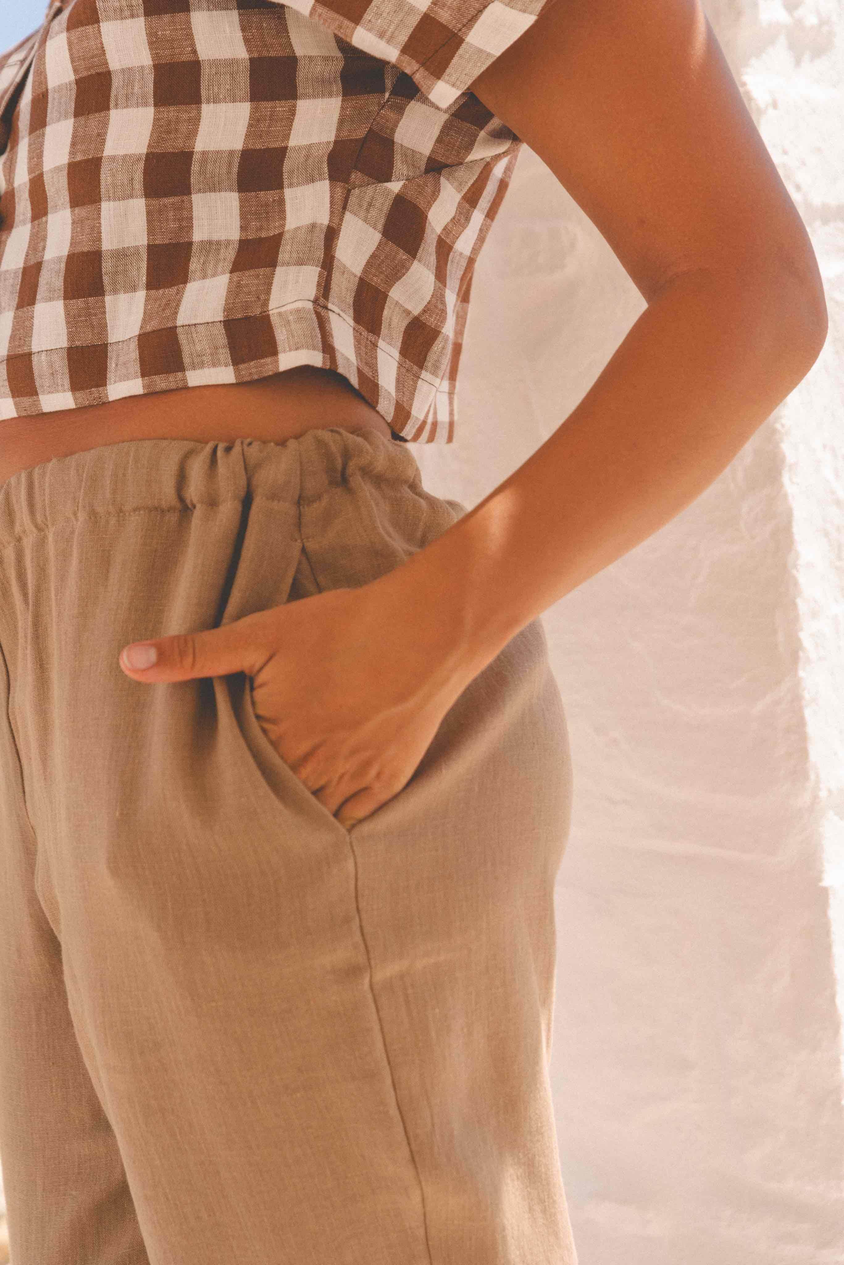AmourLinen Linen pants Linen pants Malmo Classic Linen Pants Women | AmourLinen | Summer Classic Linen Pants