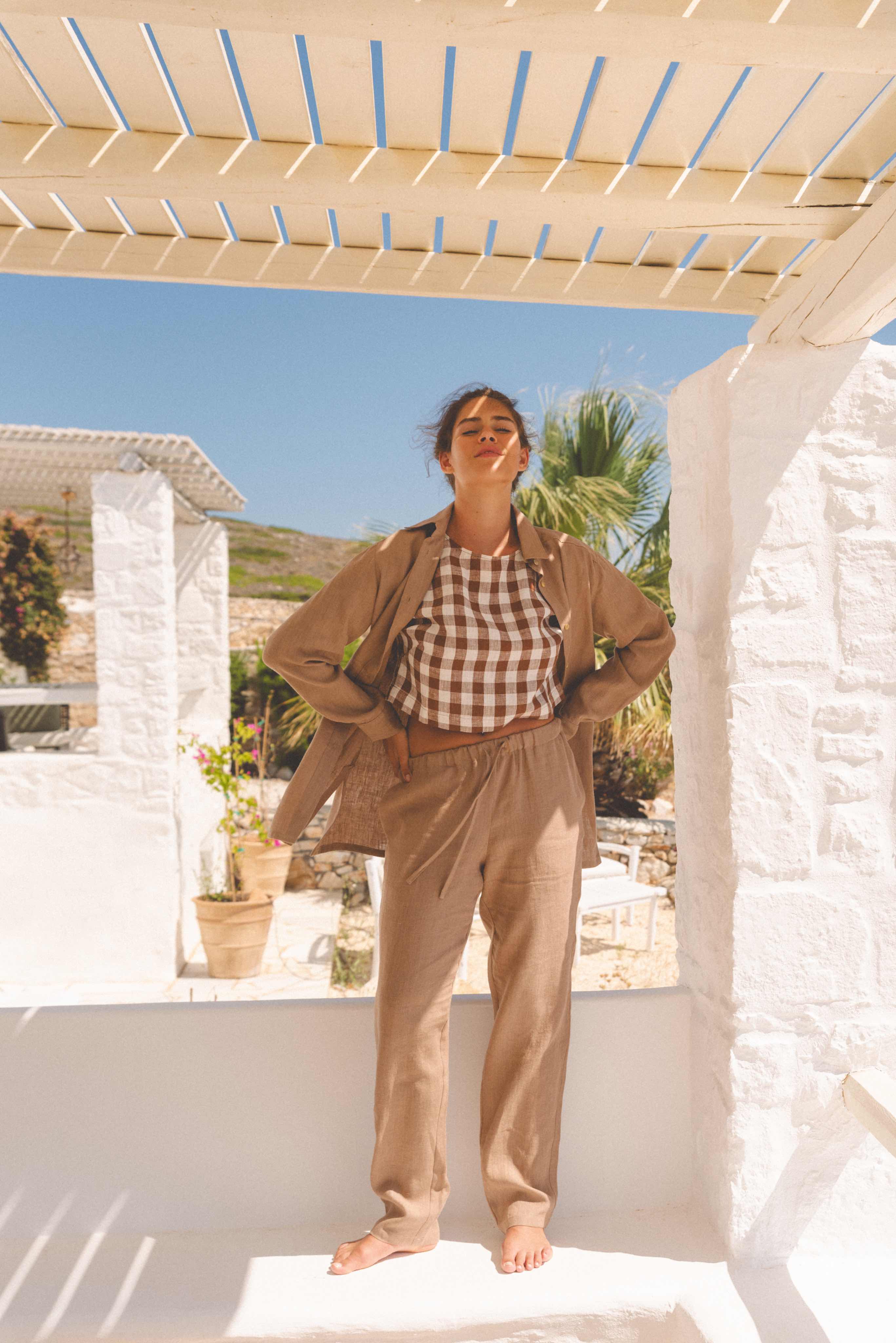 AmourLinen Linen tops Linen oversized shirt Marrakesh Linen Shirt Women | AmourLinen | Linen Oversized Shirt With Buttons