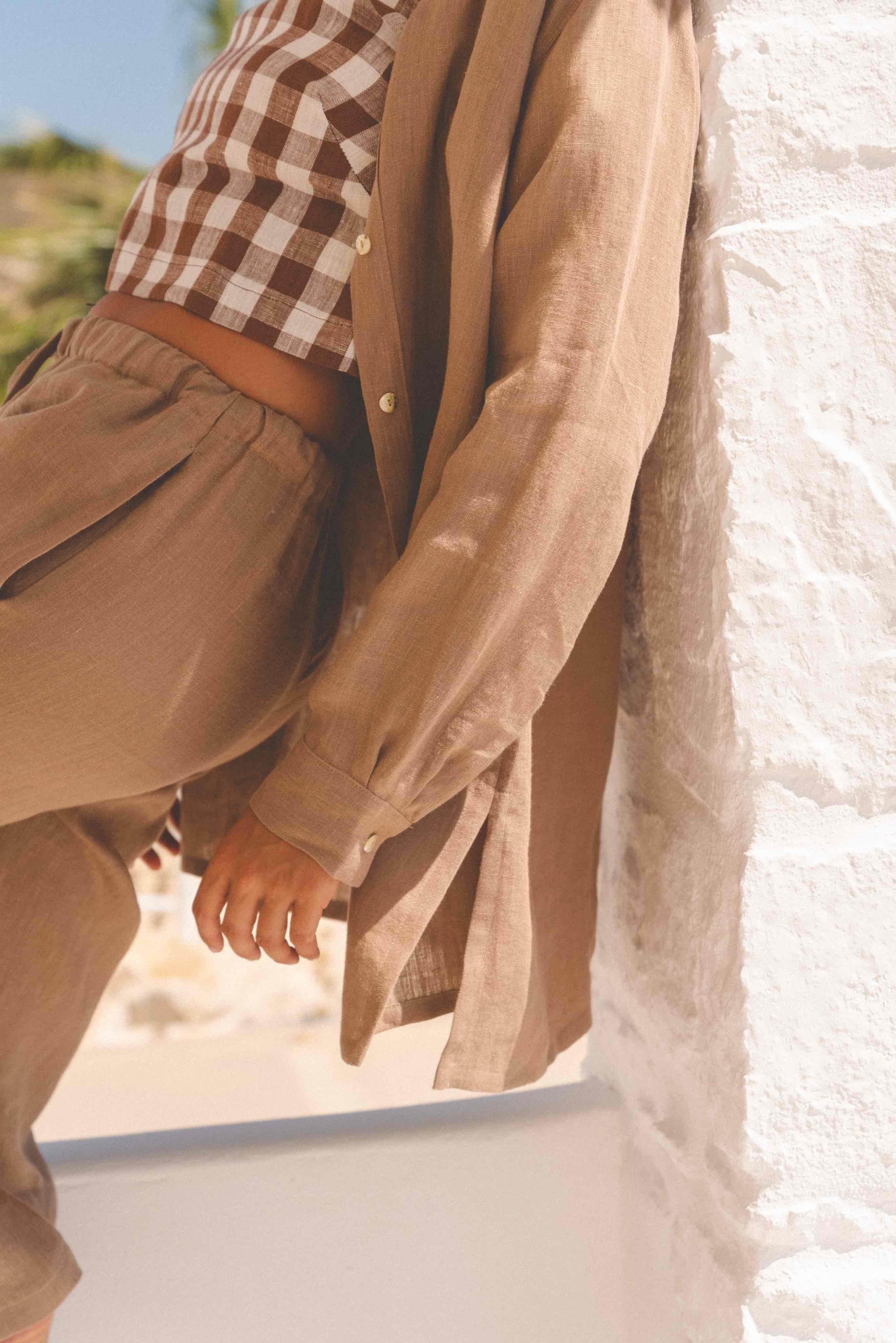 AmourLinen Linen tops Linen oversized shirt Marrakesh Linen Shirt Women | AmourLinen | Linen Oversized Shirt With Buttons