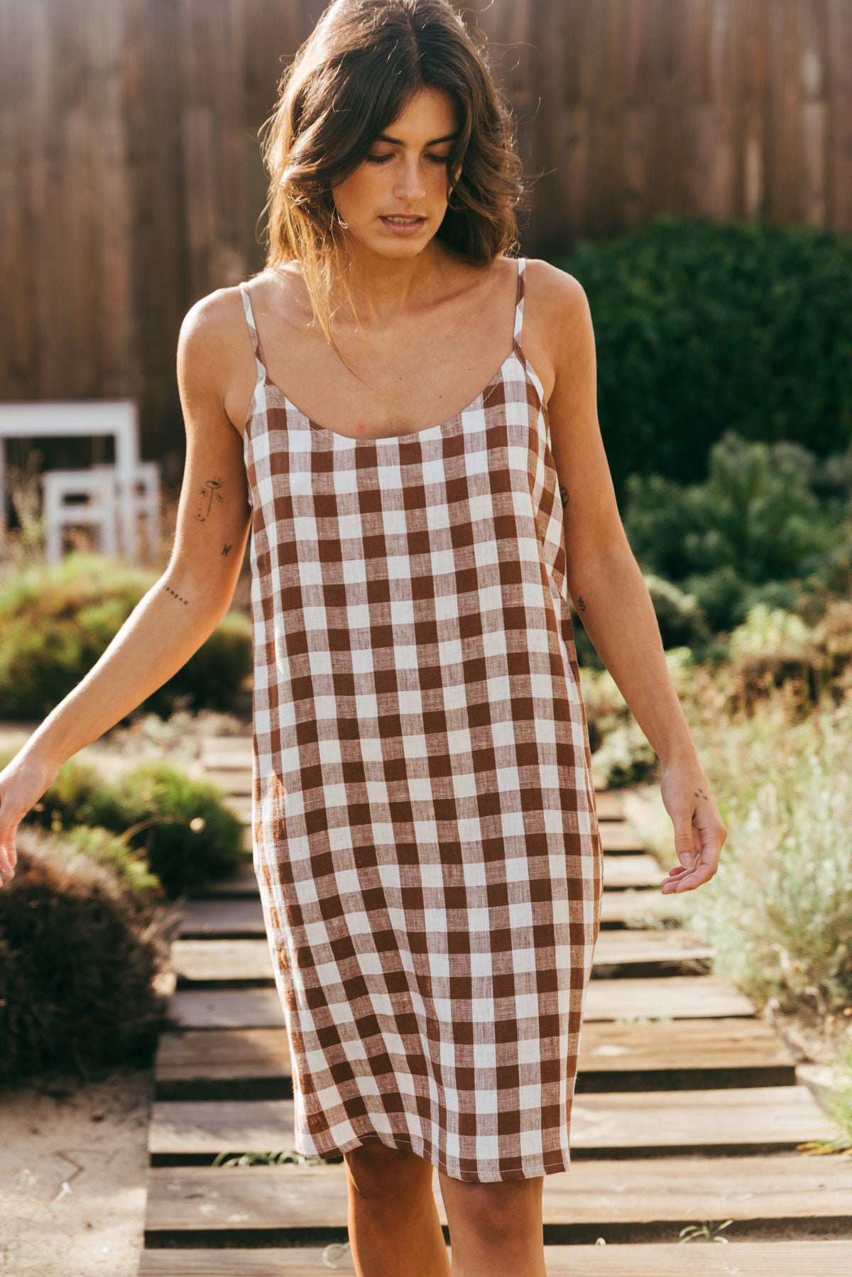 sleeping dress linen Linen nightdress 6XL / Light gray