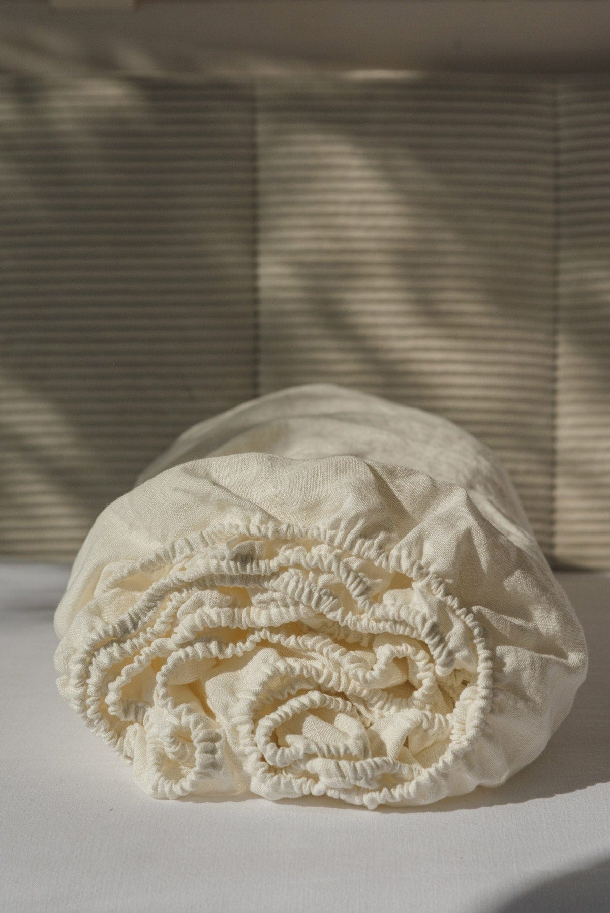 AmourLinen Linen sheets set Linen sheets set in White Linen sheets set in White