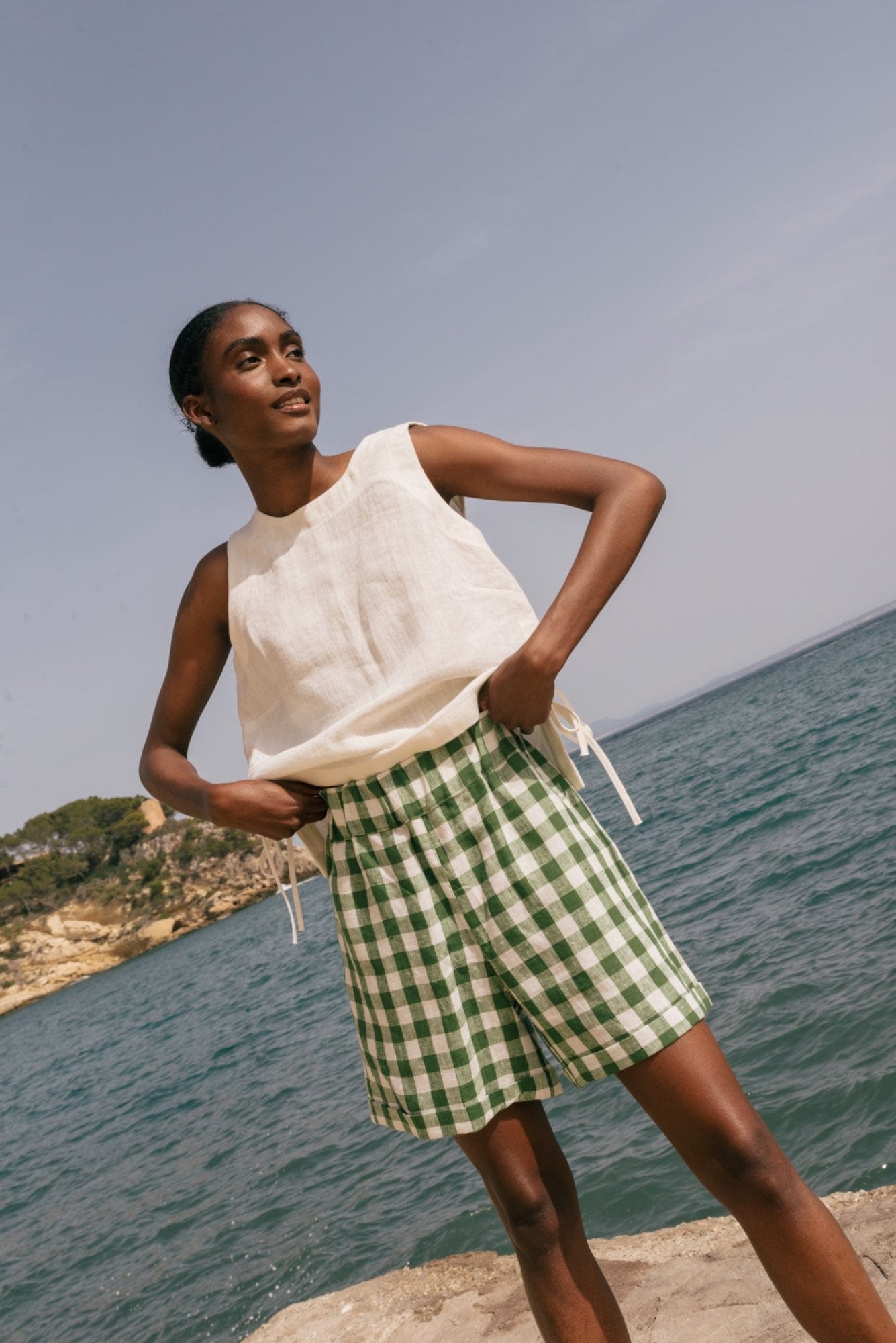 AmourLinen Linen bottom Linen shorts MIA Linen shorts MIA | AmourLinen | Linen Clothing
