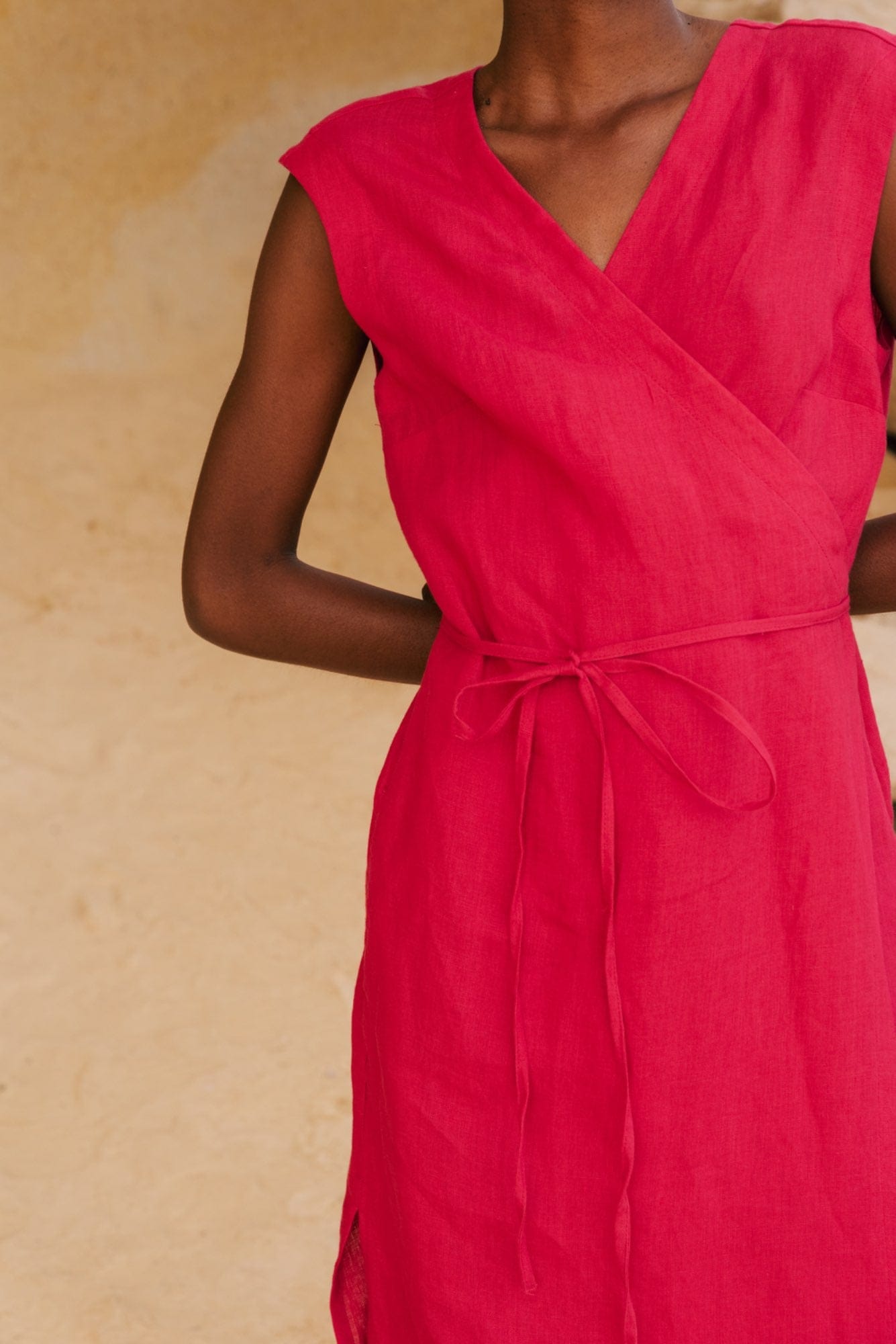 AmourLinen Linen dress Aurora mid-length linen dress Aurora mid-length linen dress