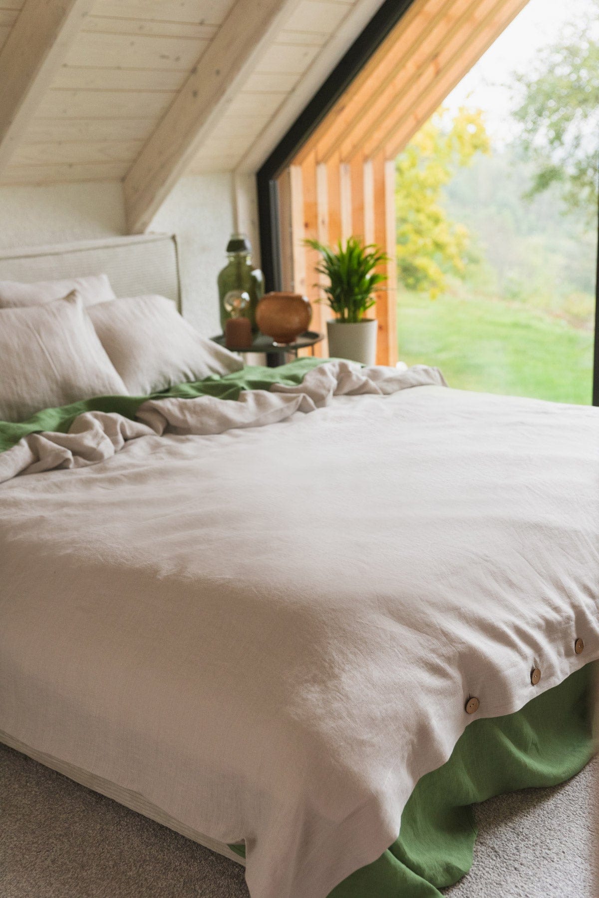 AmourLinen Linen bedding set Linen bedding set in Cream Linen bedding set in Cream