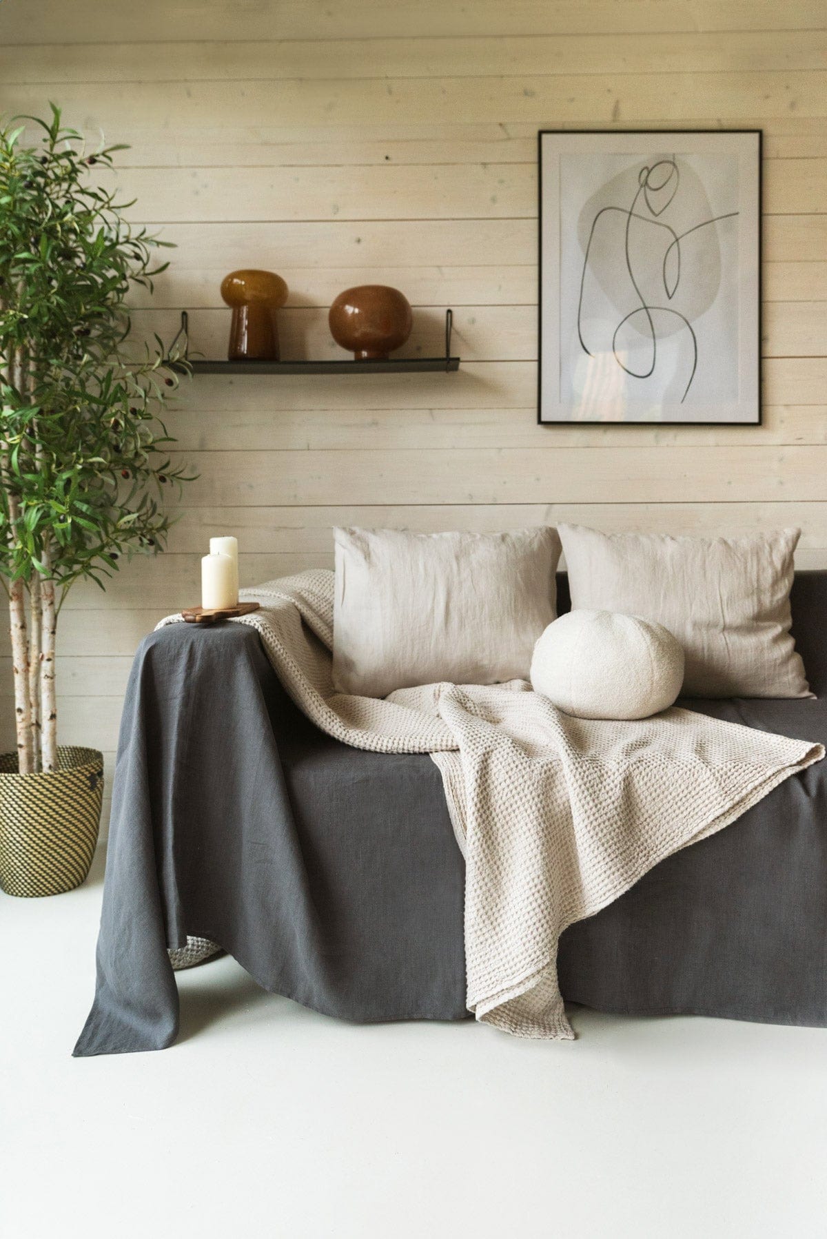 AmourLinen Linen couch cover Linen couch cover Linen couch cover