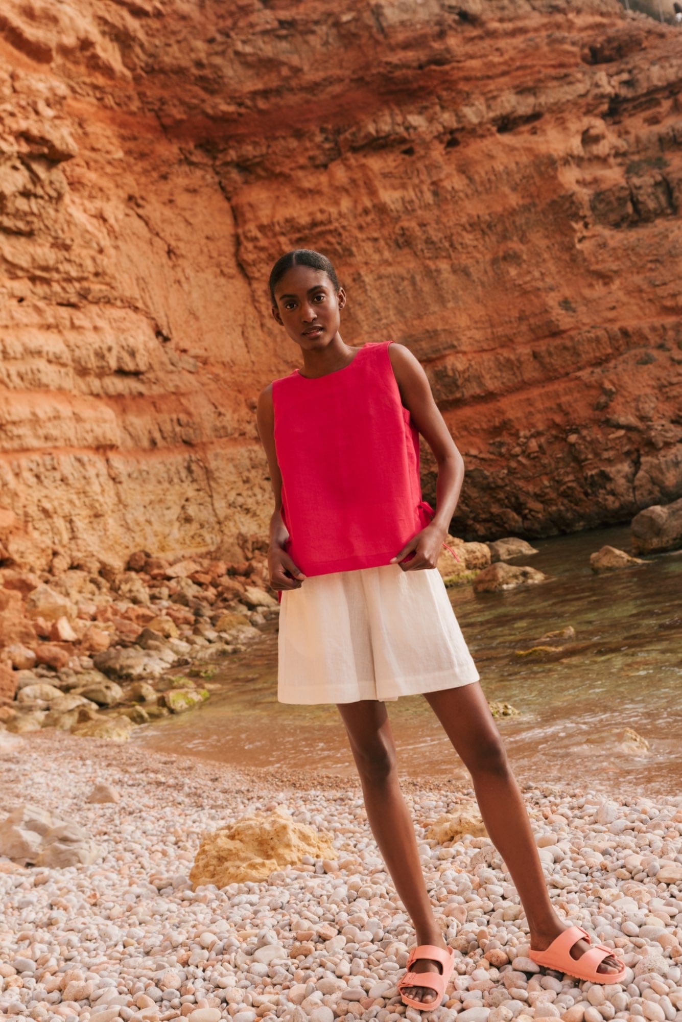 AmourLinen Linen dress Betty classic linen shorts Betty classic linen shorts