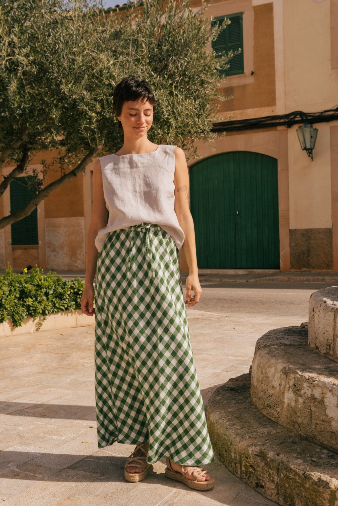 AmourLinen Linen dress Ciara linen slip skirt Ciara linen slip skirt