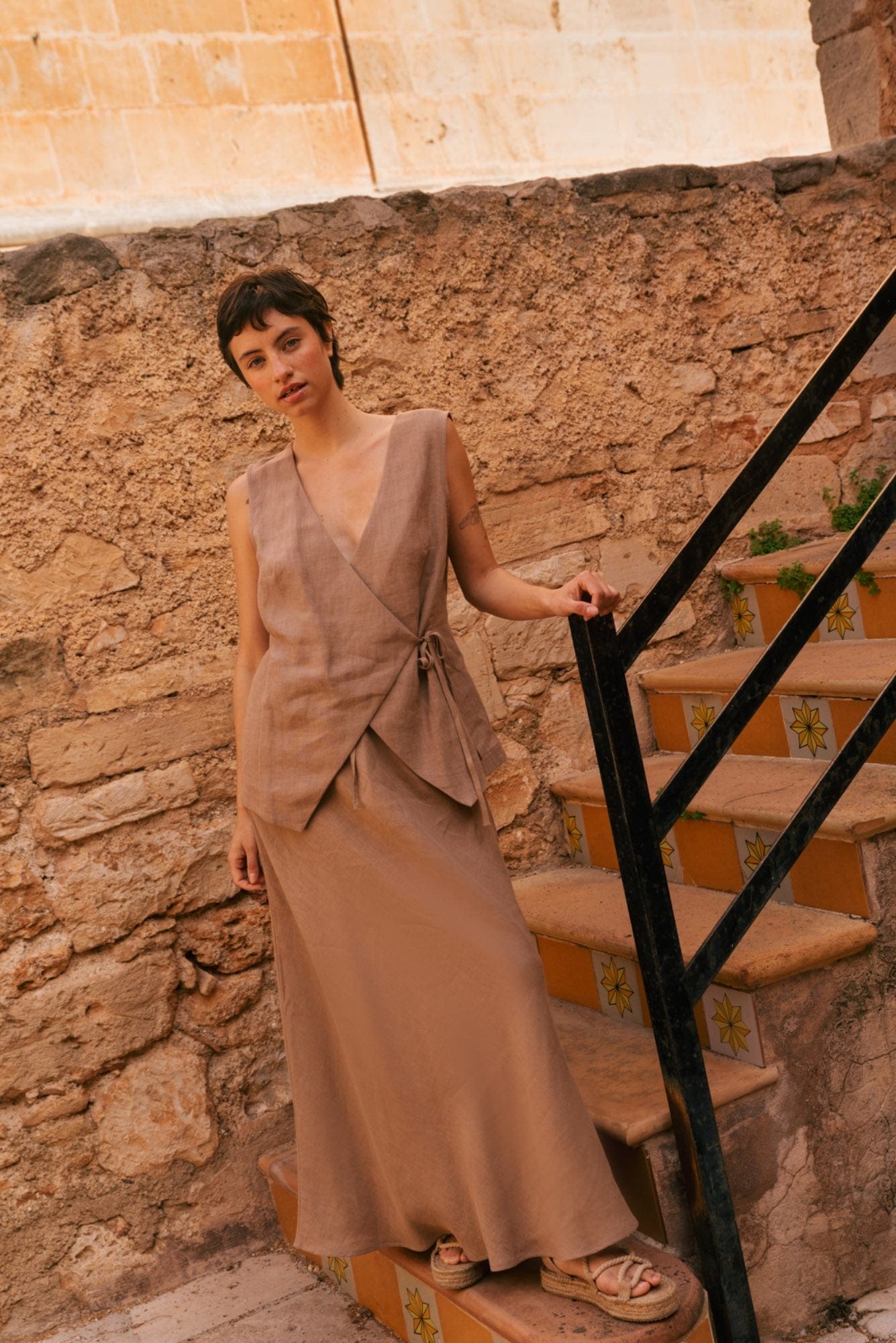 AmourLinen Linen dress Ciara linen slip skirt Ciara linen slip skirt