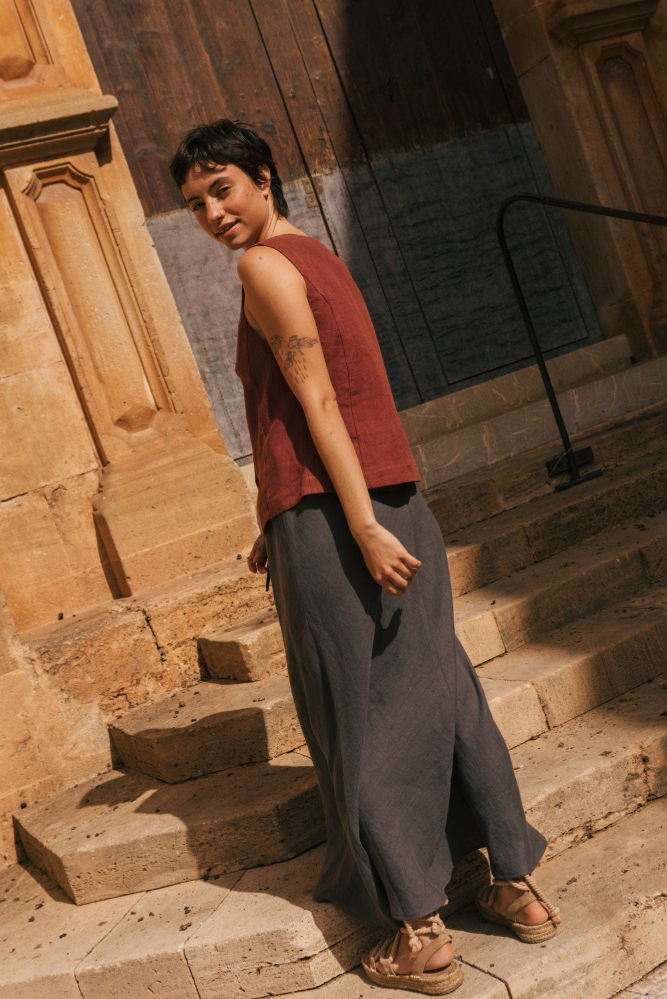 AmourLinen Linen dress Ciara linen slip skirt Ciara linen slip skirt