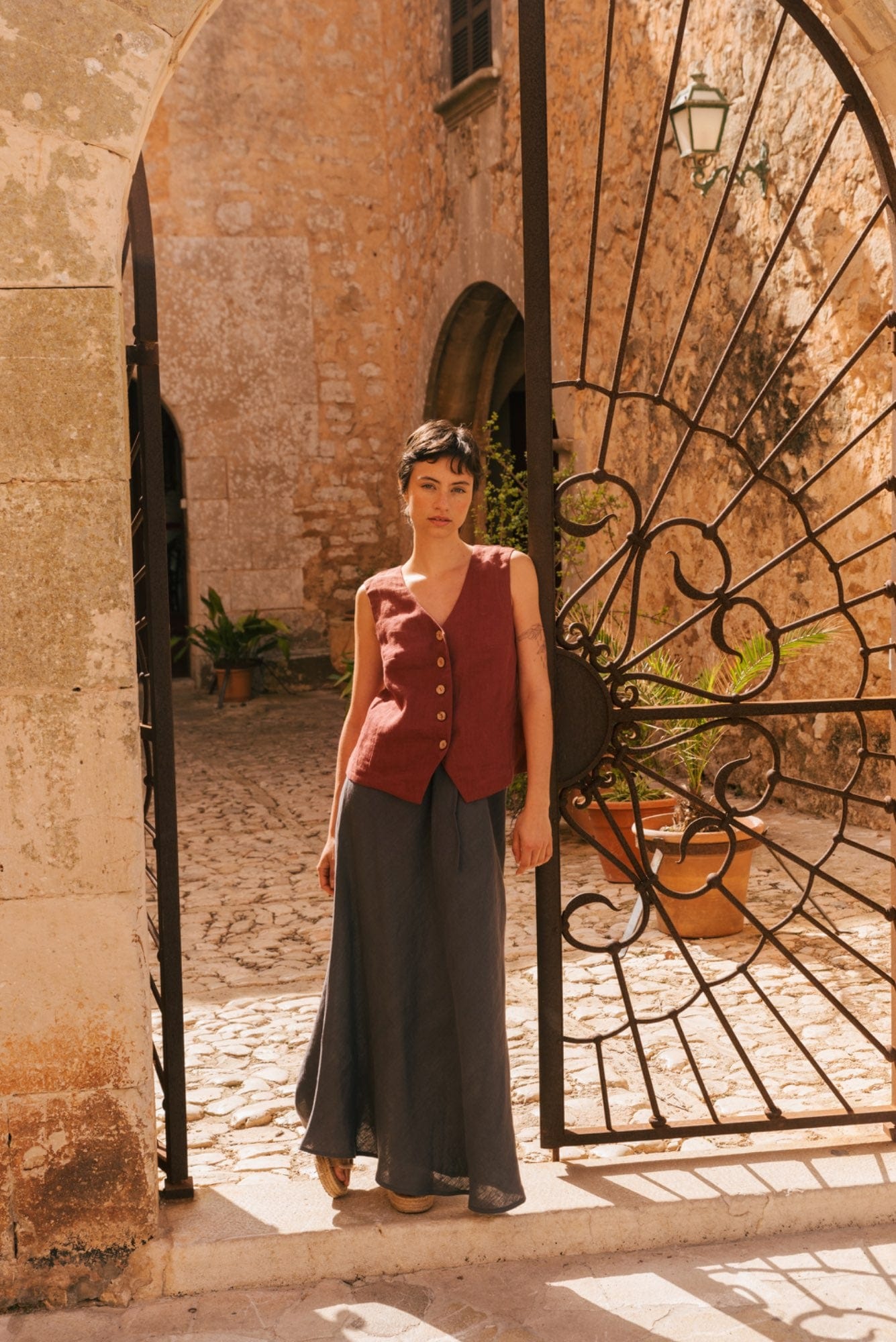 AmourLinen Linen dress Ciara linen slip skirt Ciara linen slip skirt